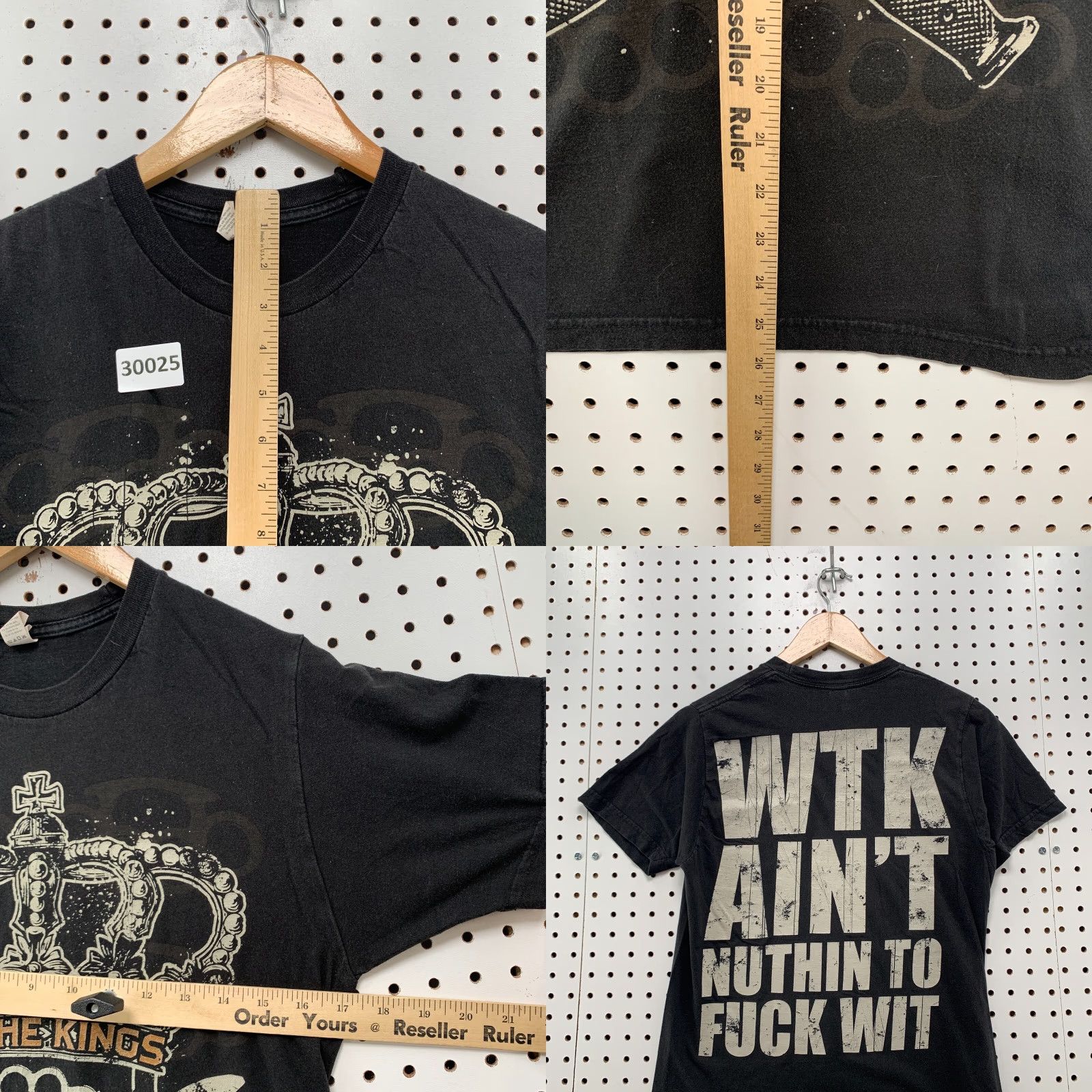 Tultex We The Kings Shirt Mens Small Black Crown Knives Graphic 17x25.5 Size US S / EU 44-46 / 1 - 9 Thumbnail