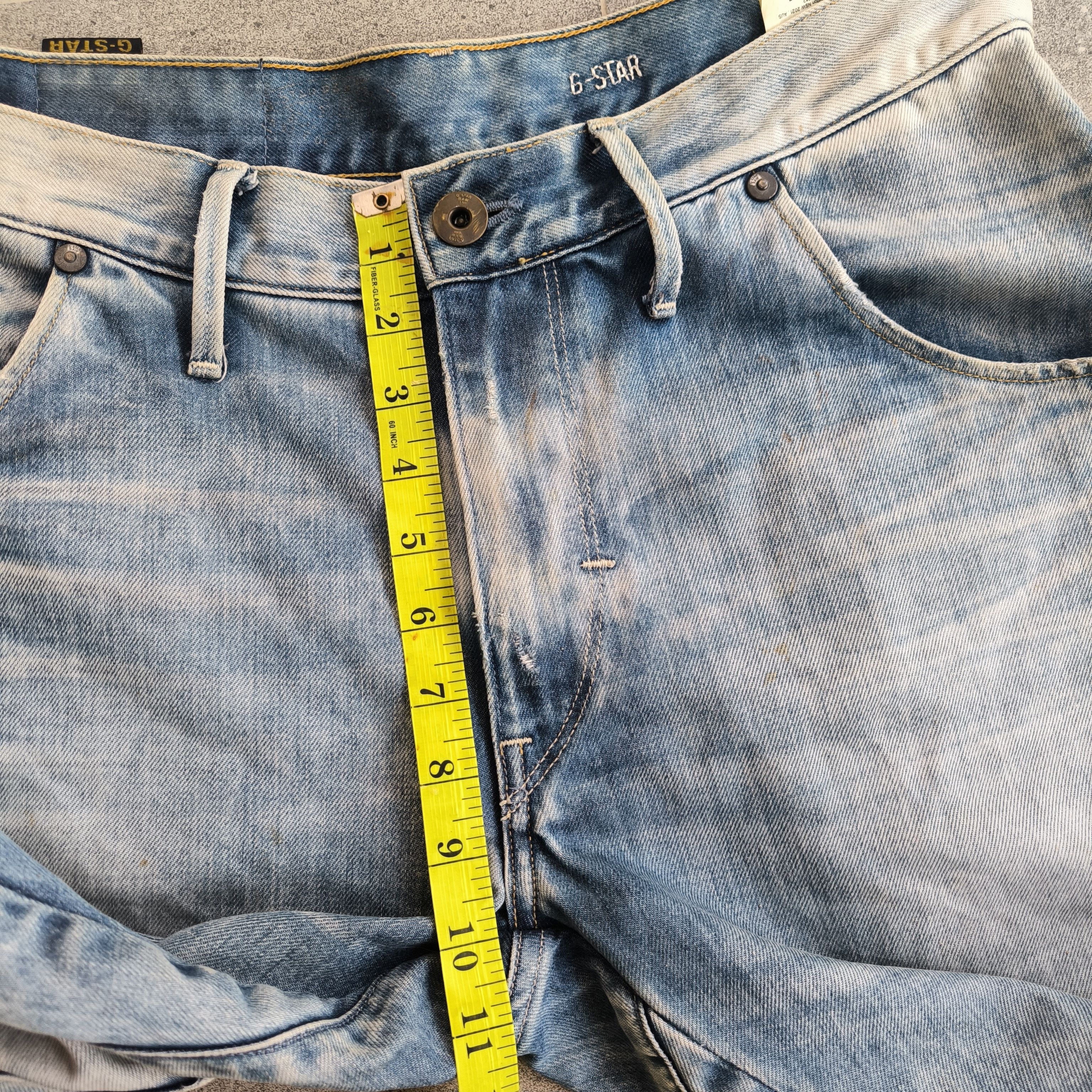 G-Star G-Star Raw 3301 Arc 3D Loose Fit Washed Denim Jeans Size US 32 / EU 48 - 15 Thumbnail