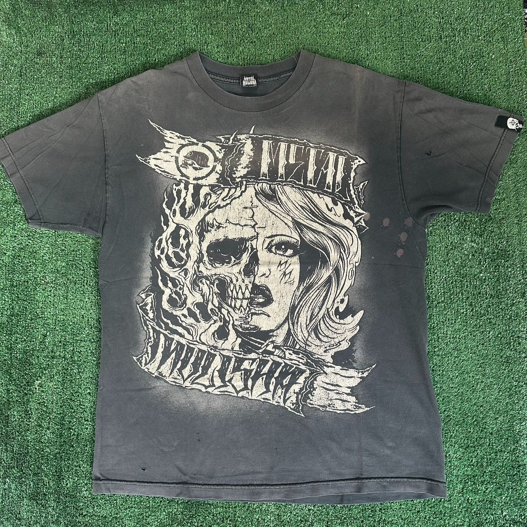 Metal Mulisha Vintage Metal Mulisha Skull T-Shirt Faded Y2K Biker Punk Tee Size US L / EU 52-54 / 3 - 1 Thumbnail