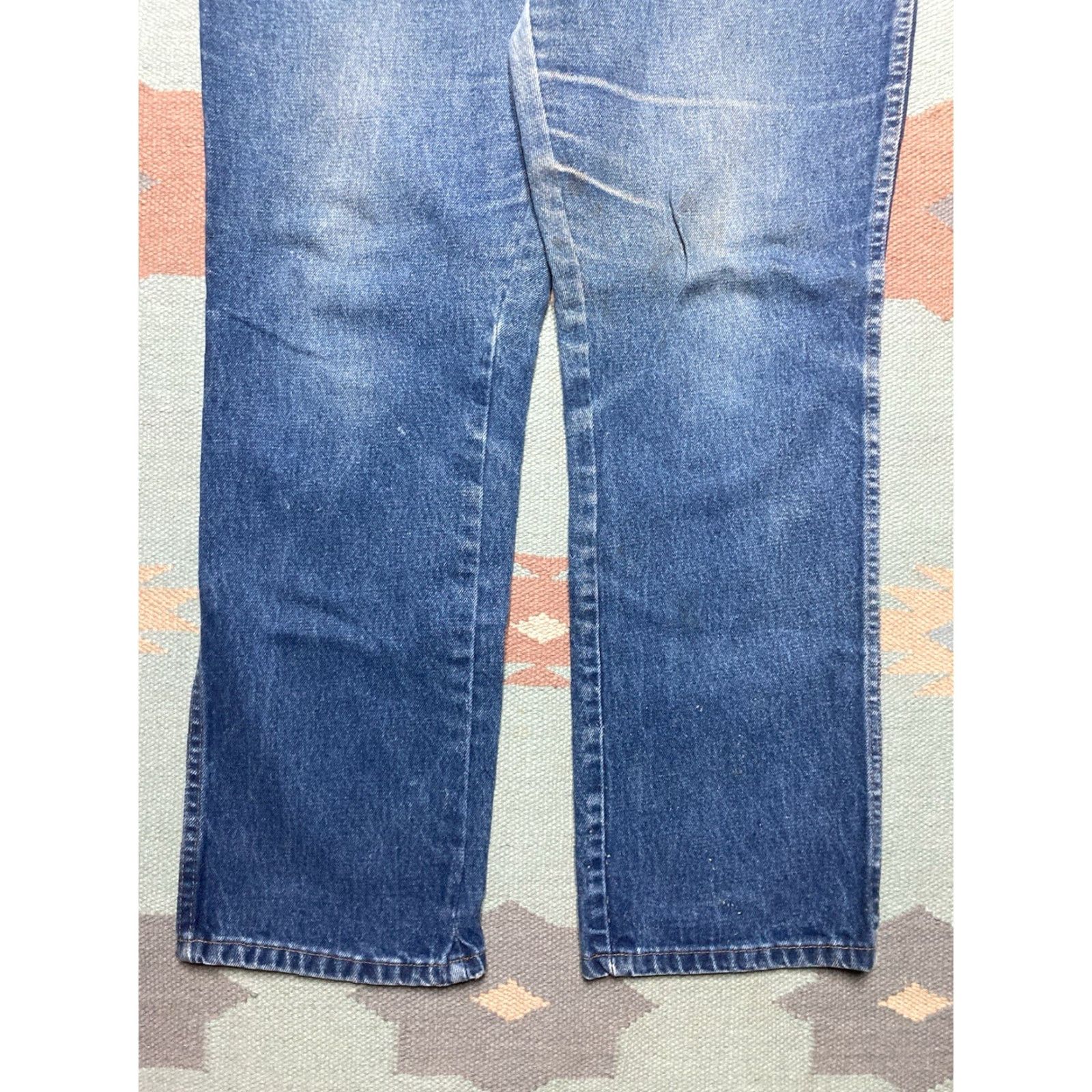 Denime VINTAGE Rustler Jeans Men 37x30 Blue Denim Straight USA 80s Talon Jeans Straight Leg Inseam 30 Inseam 30 Mens Blue Size US 37 - 2 Thumbnail
