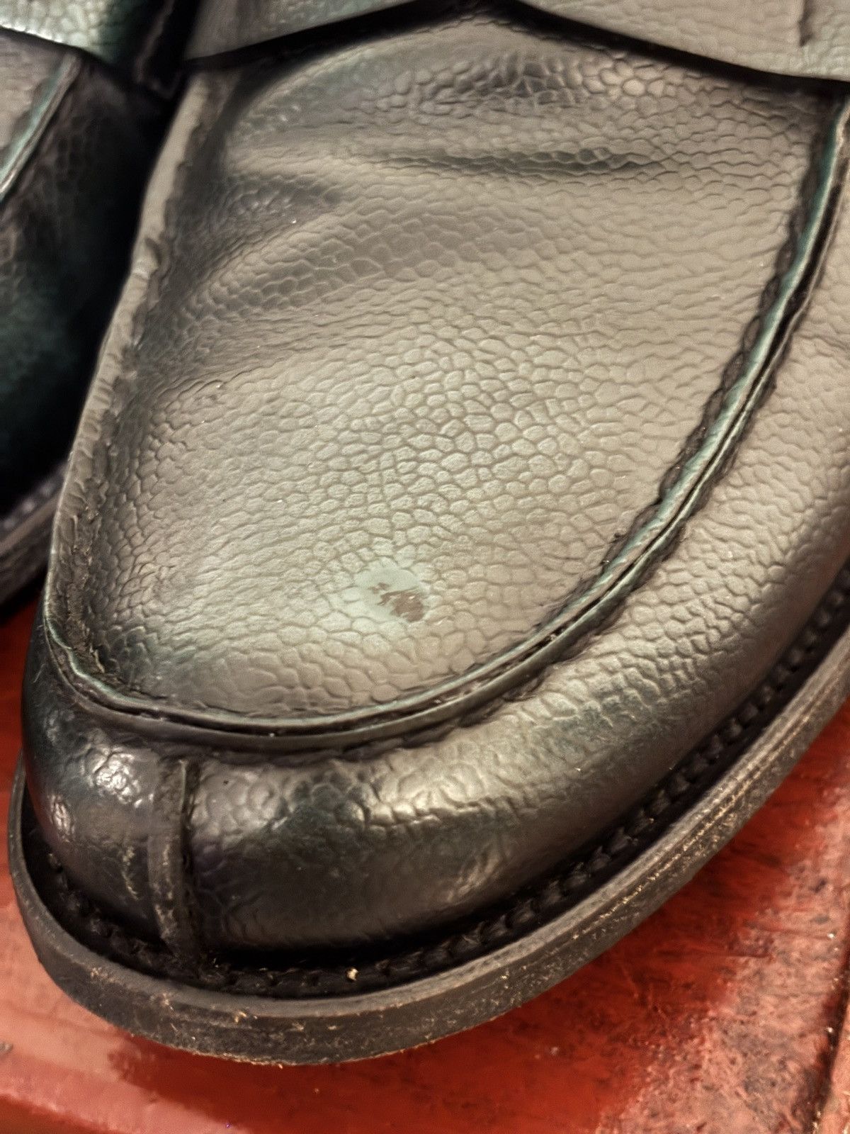 Prada Prada Spazzolato Penny Loafers Dark Green / Black Size US 9 / EU 42 - 12 Thumbnail