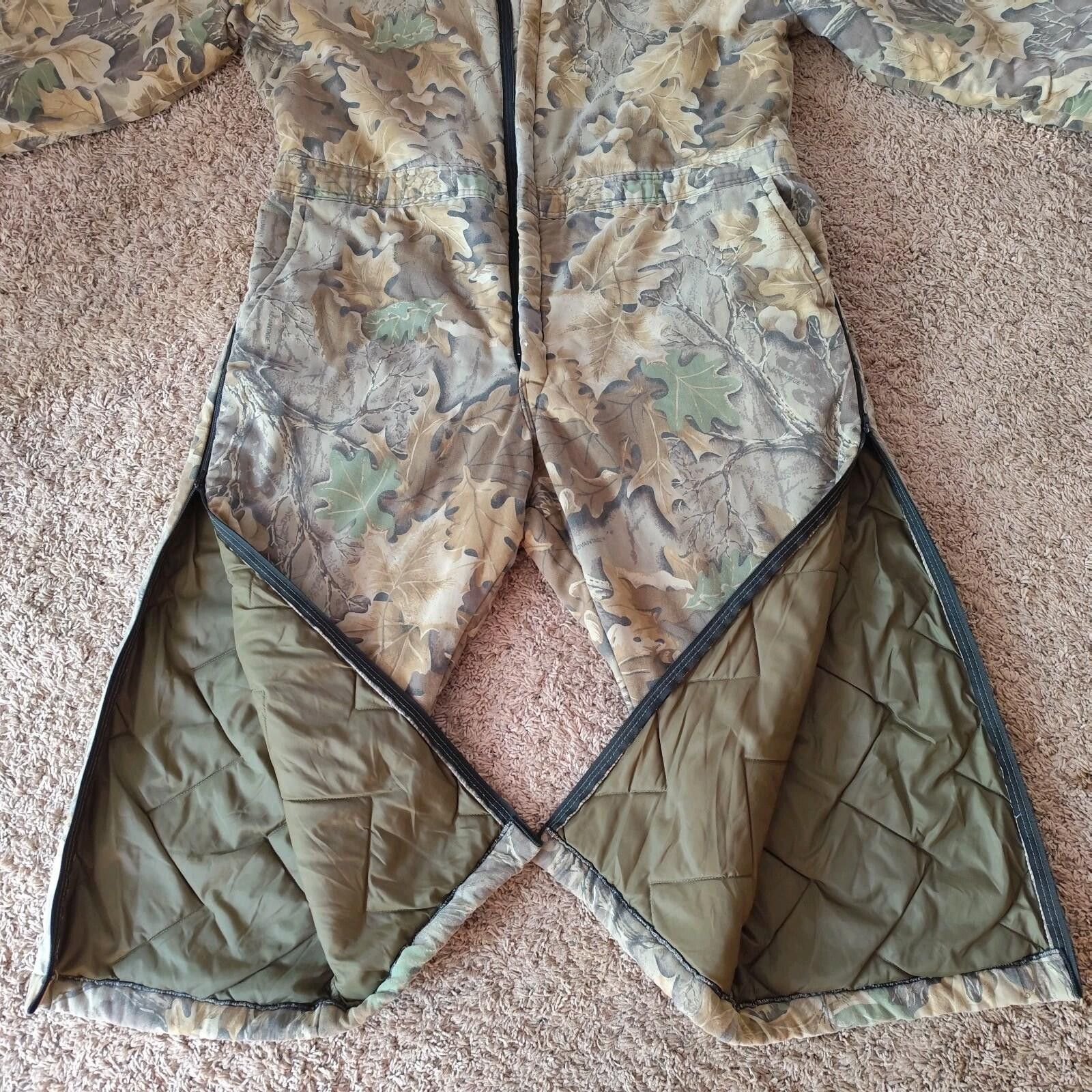 Other Vtg 10x AdvantageCamo Hunting Coveralls Suit Mens 2XL Size ONE SIZE - 4 Thumbnail