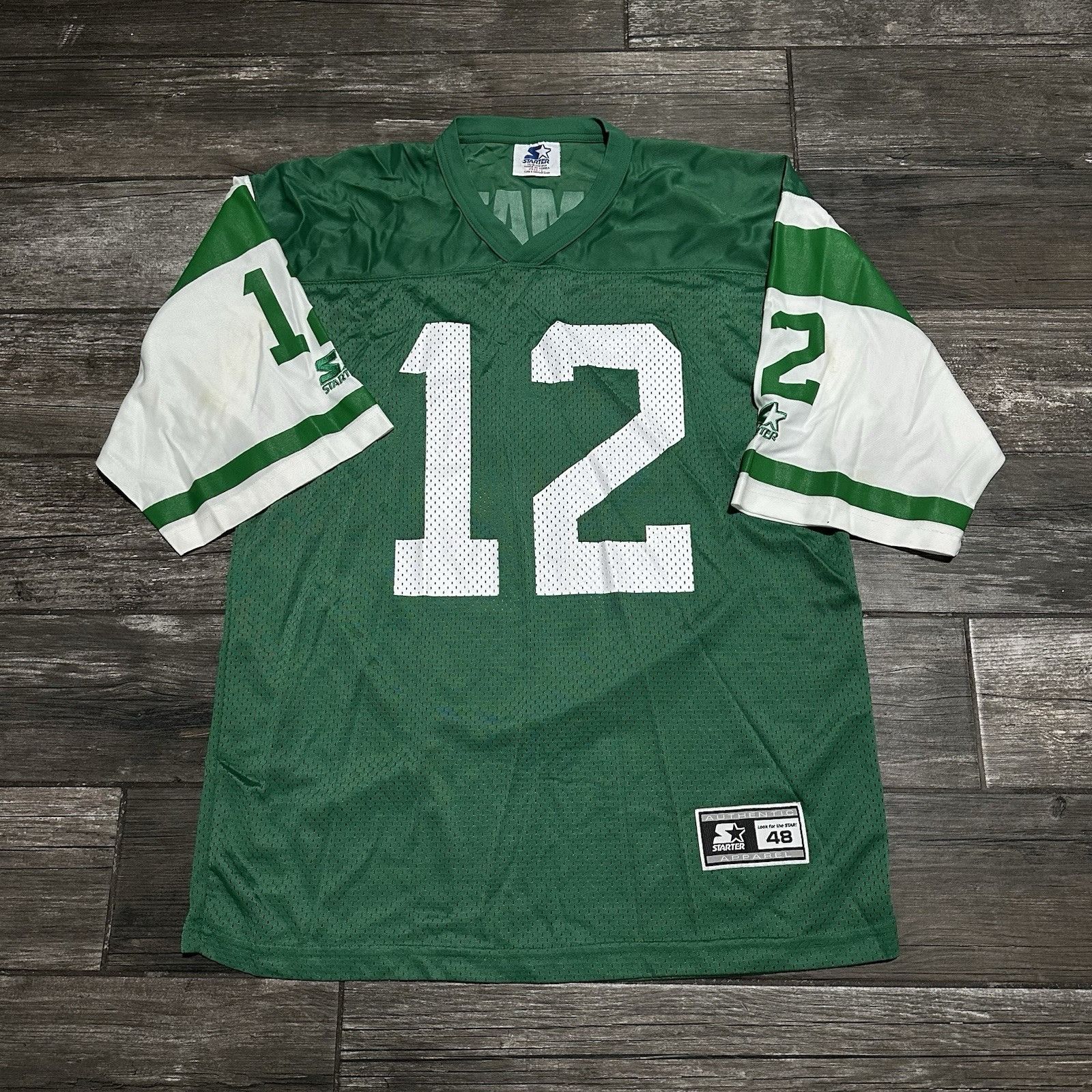 Starter VTG STARTER JOE NAMATH NEW YORK JETS GREEN FOOTBALL LEGENDS Size US L / EU 52-54 / 3 - 2 Thumbnail