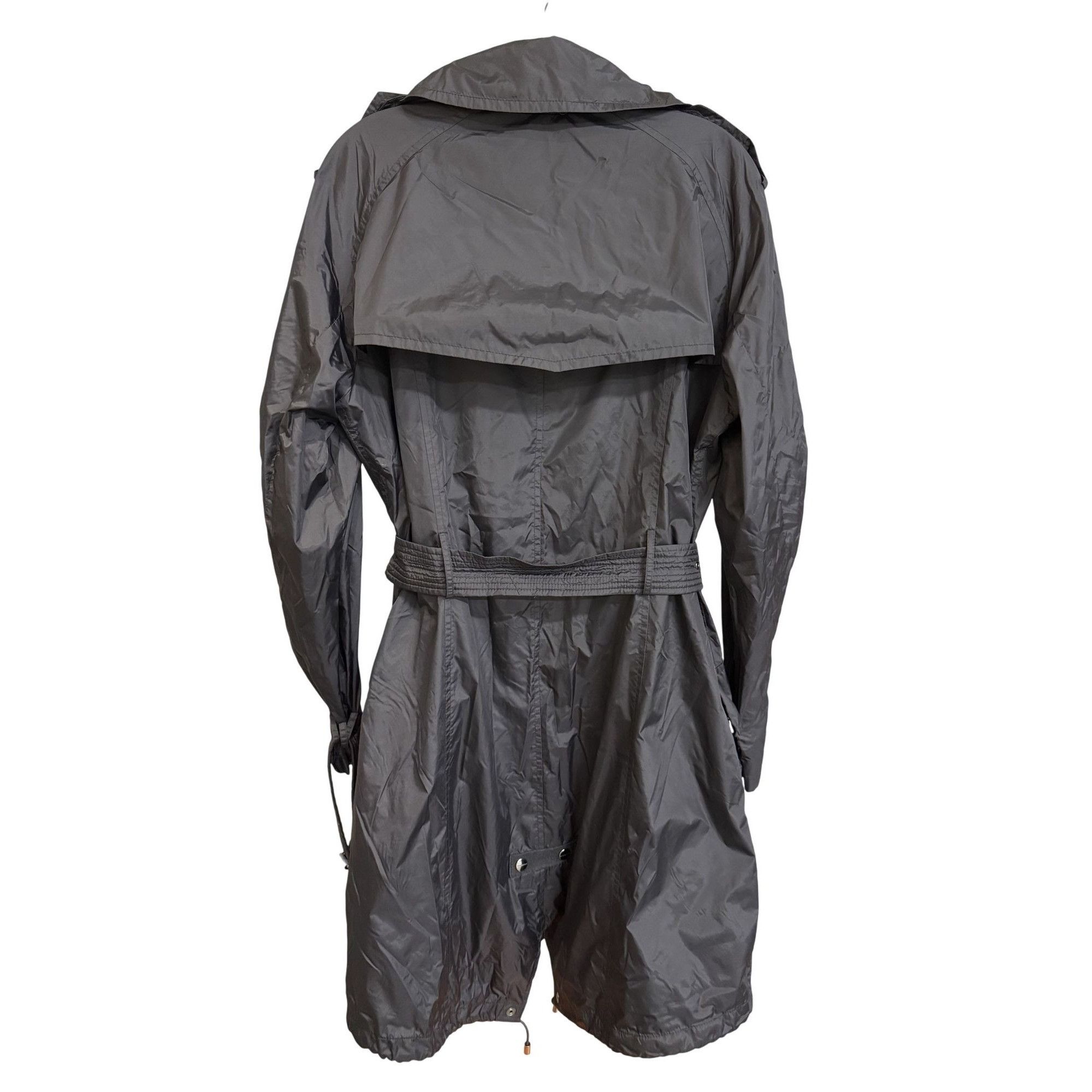 Burberry Burberry London Womens Black Double-Breasted Trench Coat Bel Size L / US 10 / IT 46 - 2 Thumbnail