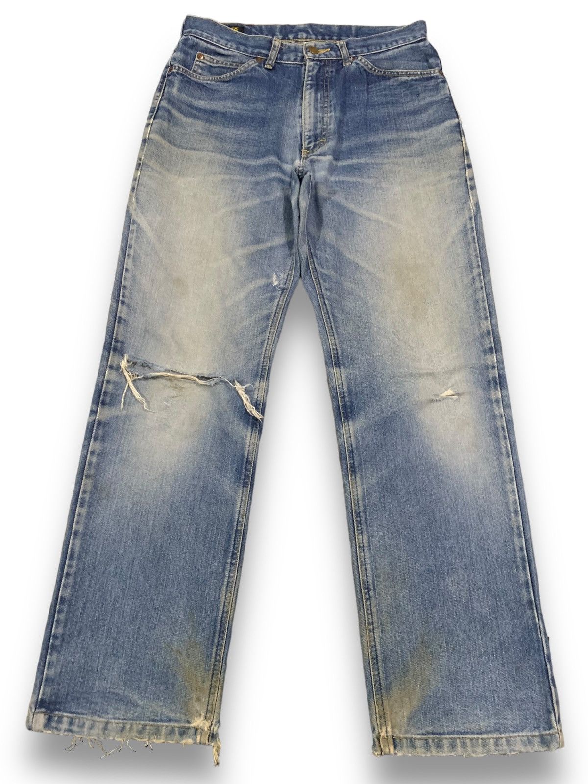 Lee Vintage Lee Riders x Edwin Mud Wash Distressed Grunge Jeans Size US 30 / EU 46 - 1 Thumbnail