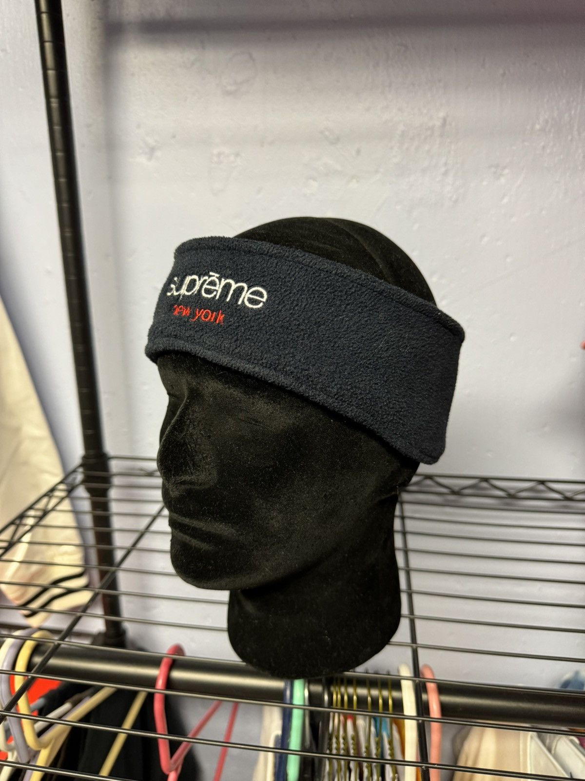 Polartec × Supreme Supreme Polartec Headband Navy OS | Grailed