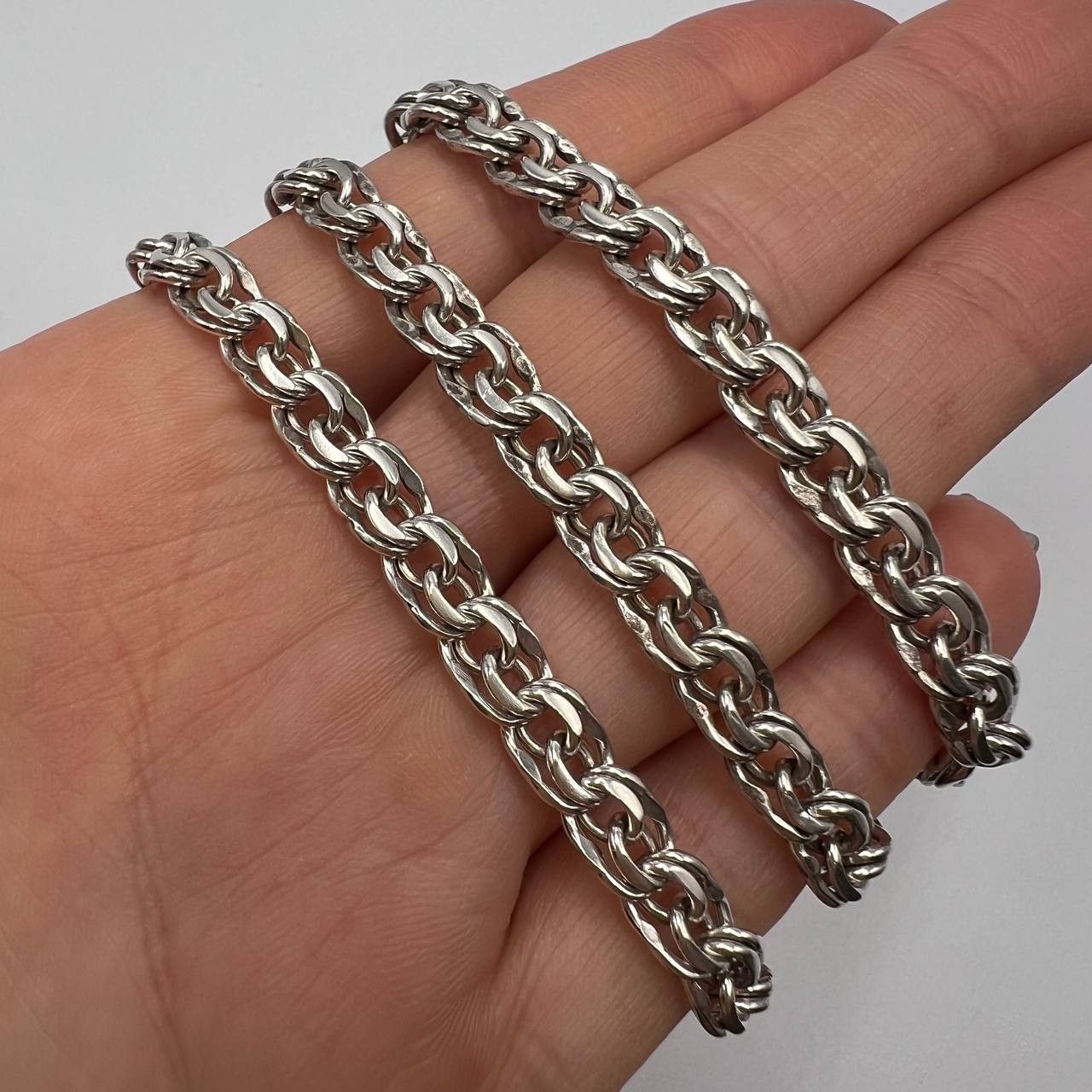 Jewelry Massive Vintage Sterling Silver 925 Chain Necklace 40 gr Size ONE SIZE - 3 Thumbnail
