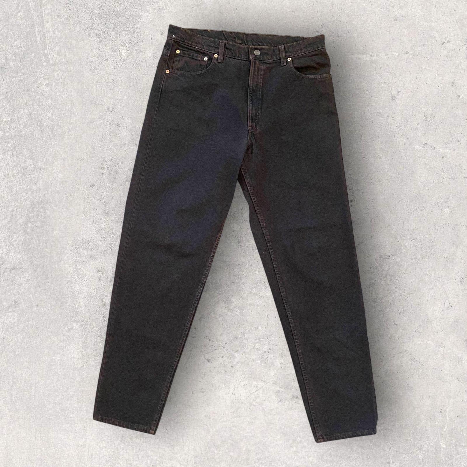 Levi's × Vintage Vintage 90s Levi's 550 Brown Earth Tone Denim Relaxed Jeans Size US 34 / EU 50 - 1 Thumbnail