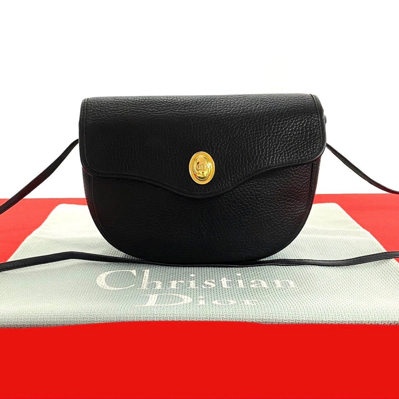 Dior Dior Shoulder Bag Black Leather Size ONE SIZE - 1 Thumbnail