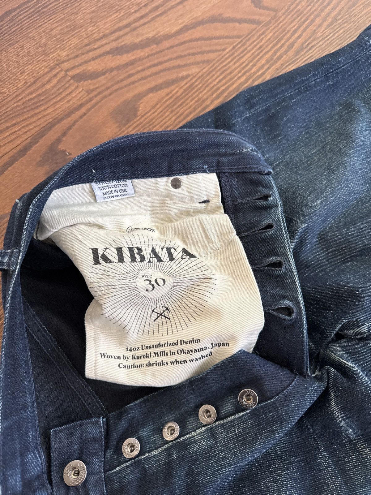 3sixteen 3sixteen Kibata CT-120xk Shadow Selvedge Size US 30 / EU 46 - 3 Thumbnail