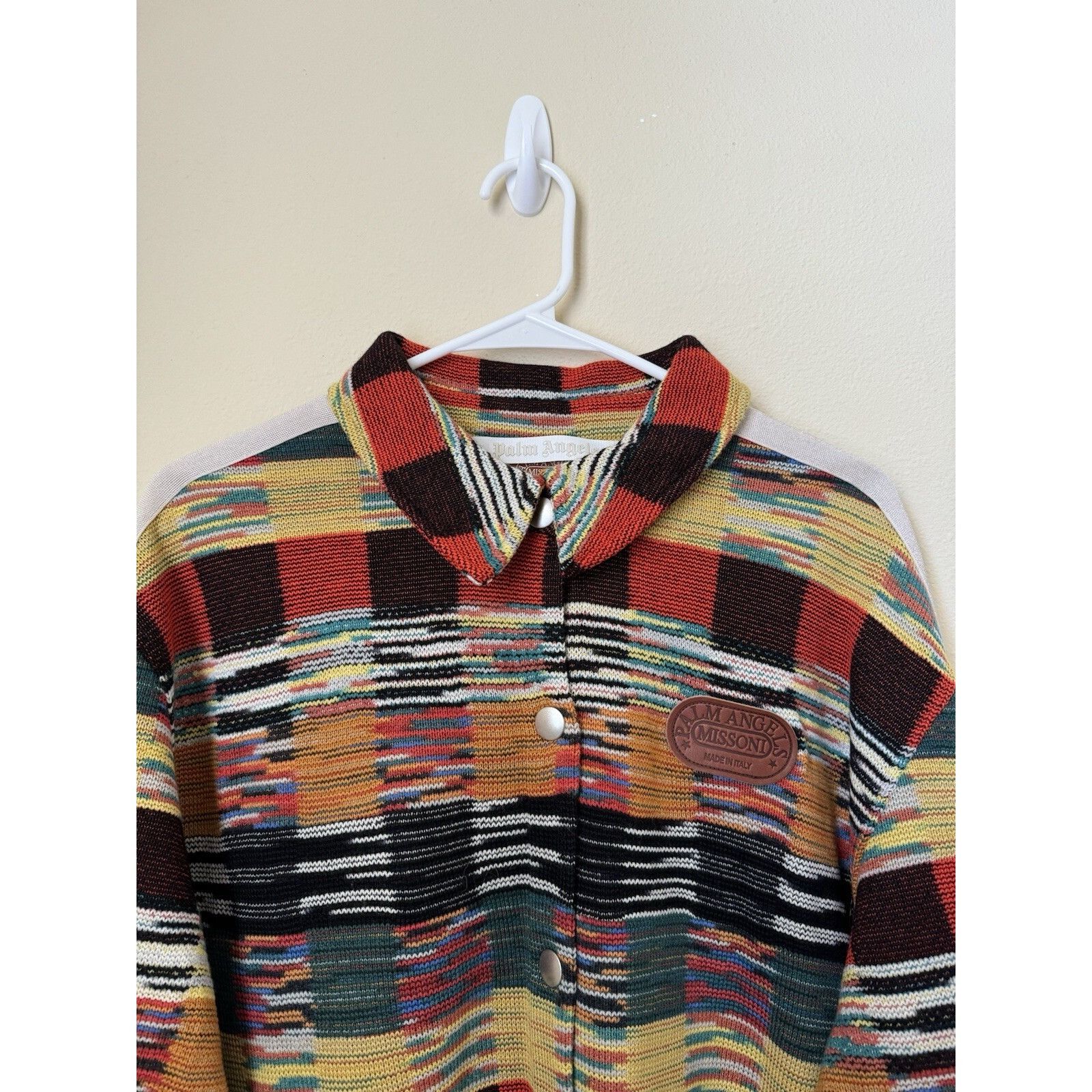 Palm Angels Palm Angels x Missoni Snap Button Shirt Multicolor Wool XXL Size US XXL / EU 58 / 5 - 2 Thumbnail