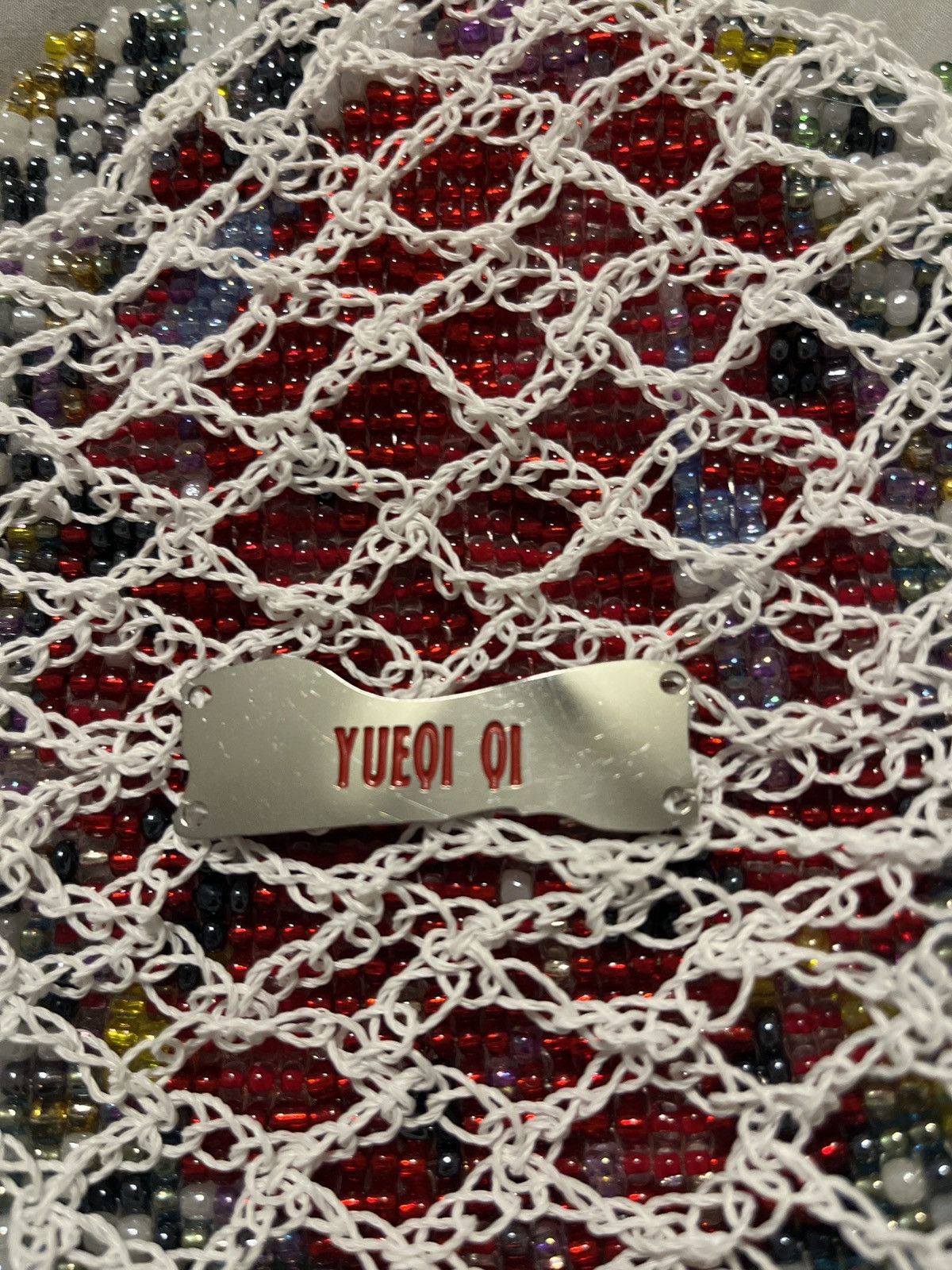 Vintage Yueqi Wi netted beaded bag. Authentic. Rare. Size ONE SIZE - 3 Thumbnail