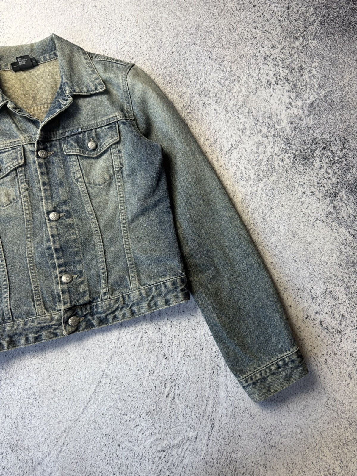 Diesel Vintage Women’s Diesel Denim Jacket Y2K Fabed Size M / US 6-8 / IT 42-44 - 7 Thumbnail