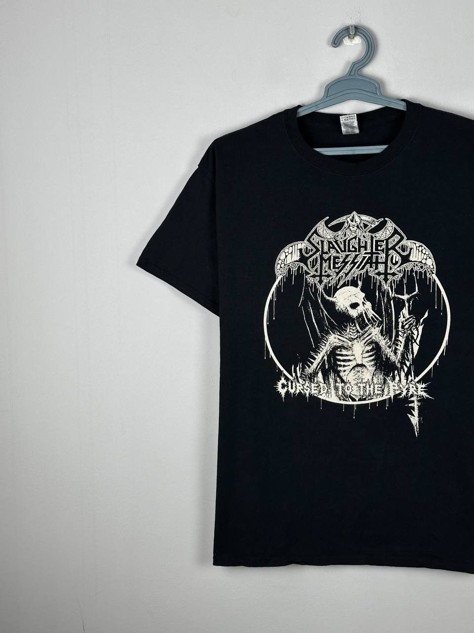 Band Tees Slaughter Messiah "Cursed To The Pyre" Hardcore Band T Shirt Size US L / EU 52-54 / 3 - 2 Thumbnail