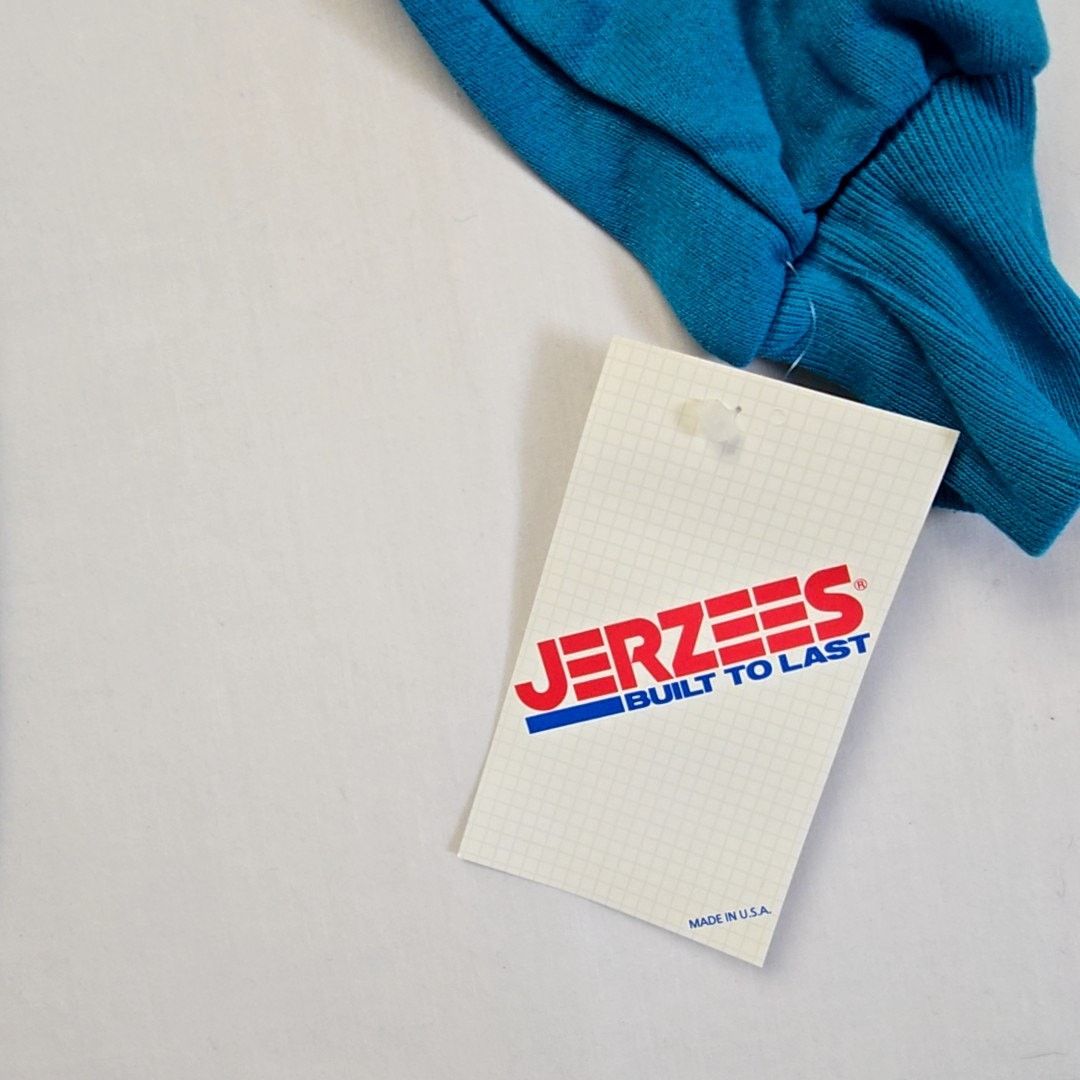 Jerzees Vintage Blank Sweatshirt Blue Plain Crewneck M Sweater 90s Size US M / EU 48-50 / 2 - 3 Thumbnail