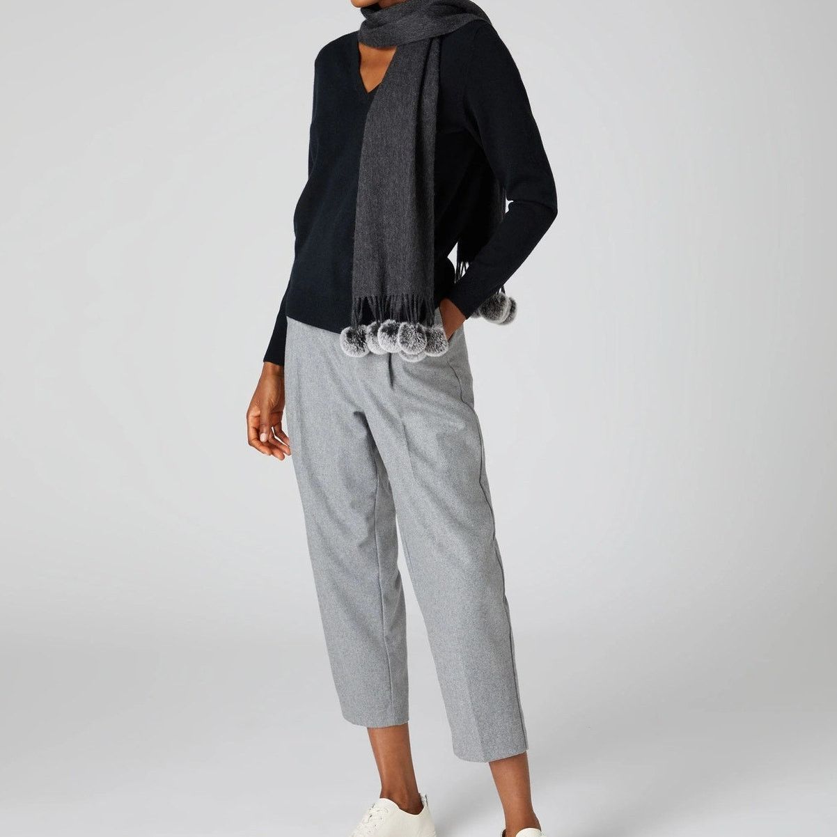 Other Prague Cashmere Sweater V-Neck 100% Cashmere M Lightweight Size M / US 6-8 / IT 42-44 - 3 Thumbnail