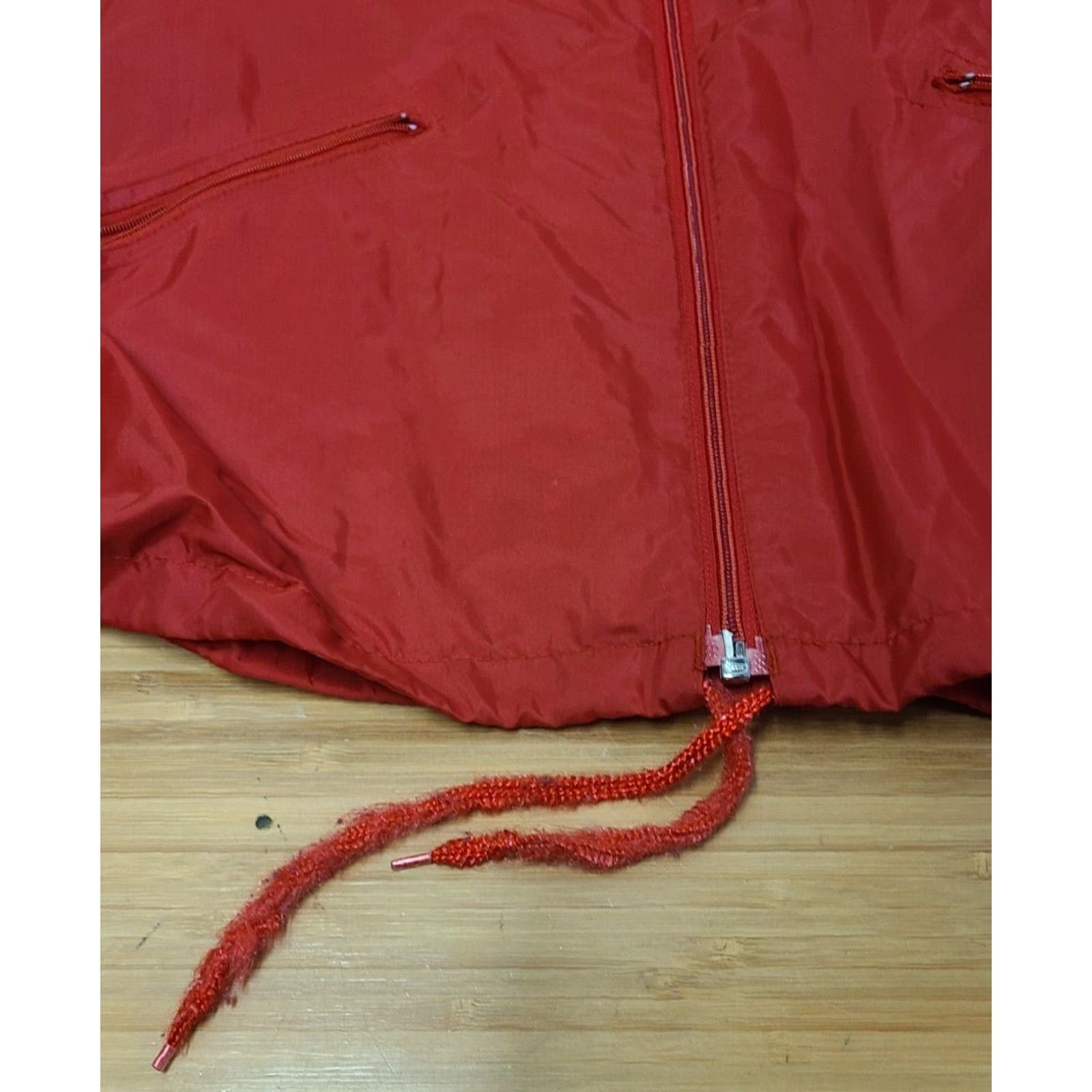 Adidas VINTAGE adidas Windbreaker Jacket Mens XL Red Hoodie 80s Nylon Softshell Regular Size US XL / EU 56 / 4 - 4 Thumbnail
