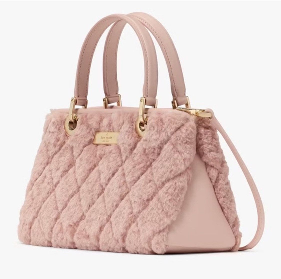 Kate Spade NWT KATE SPADE Carey Faux Fur‎ Small Sullivan Satchel Size ONE SIZE - 7 Thumbnail