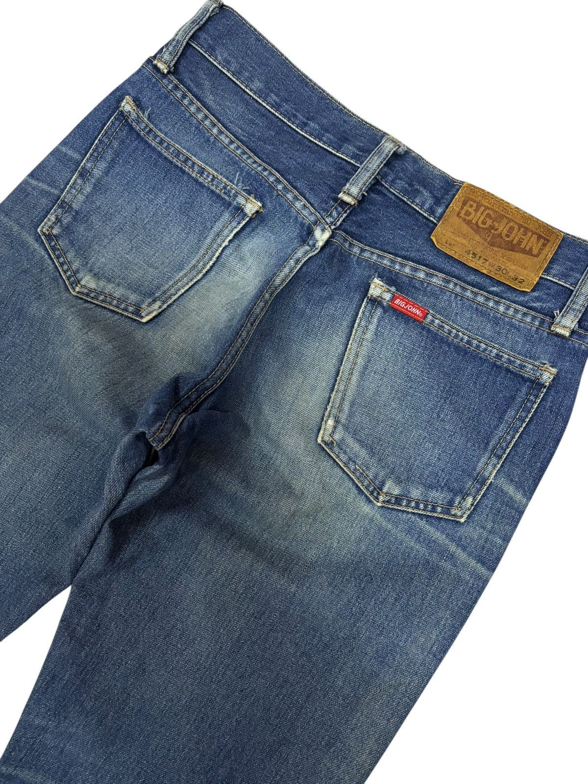 Big John × Japanese Brand × Vintage Vintage 90s Bog John 4517 Blue Washed Jeans Size US 30 / EU 46 - 5 Thumbnail