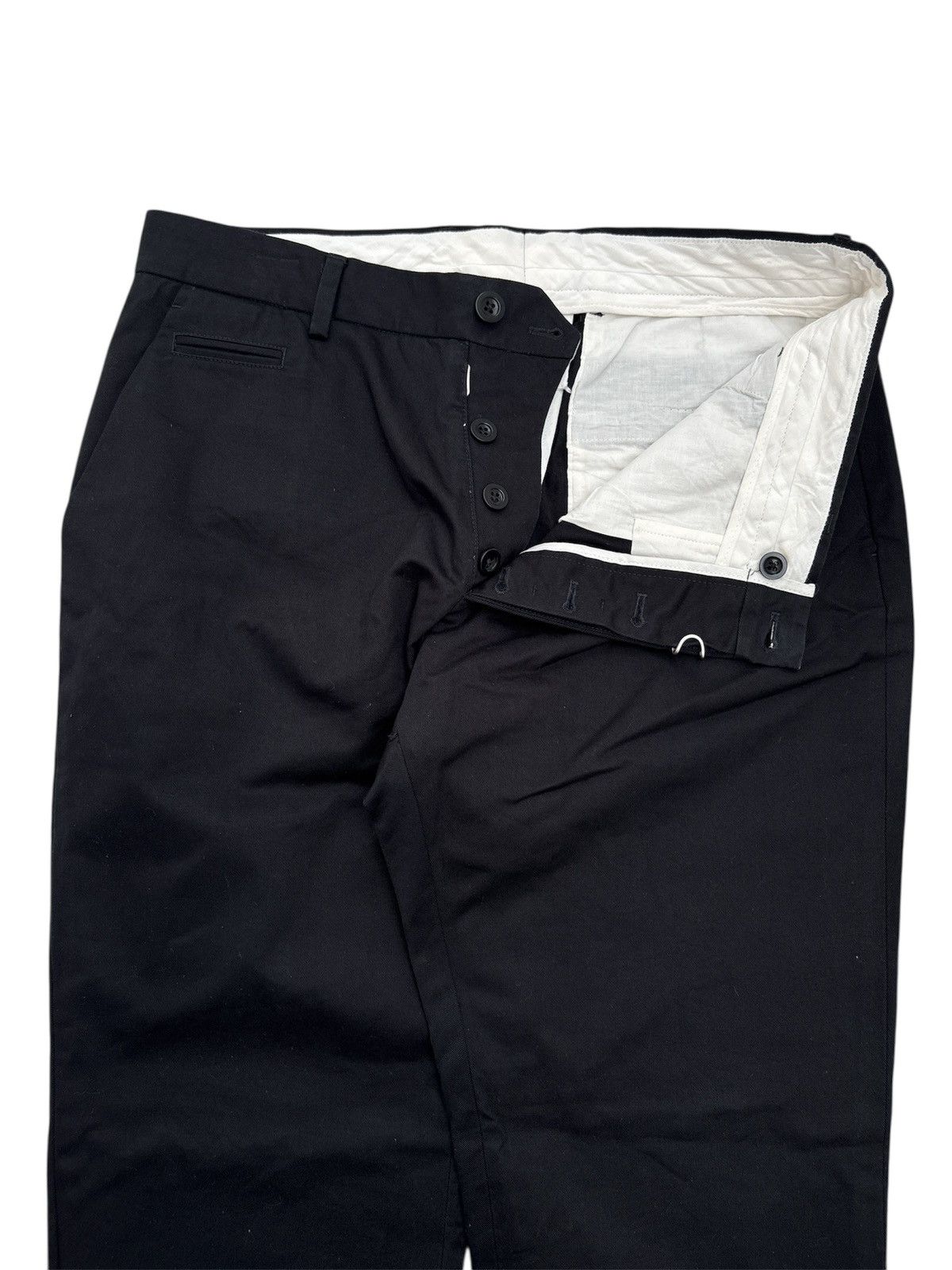 Maison Margiela SS18 Black Chino Pants Size US 34 / EU 50 - 4 Thumbnail