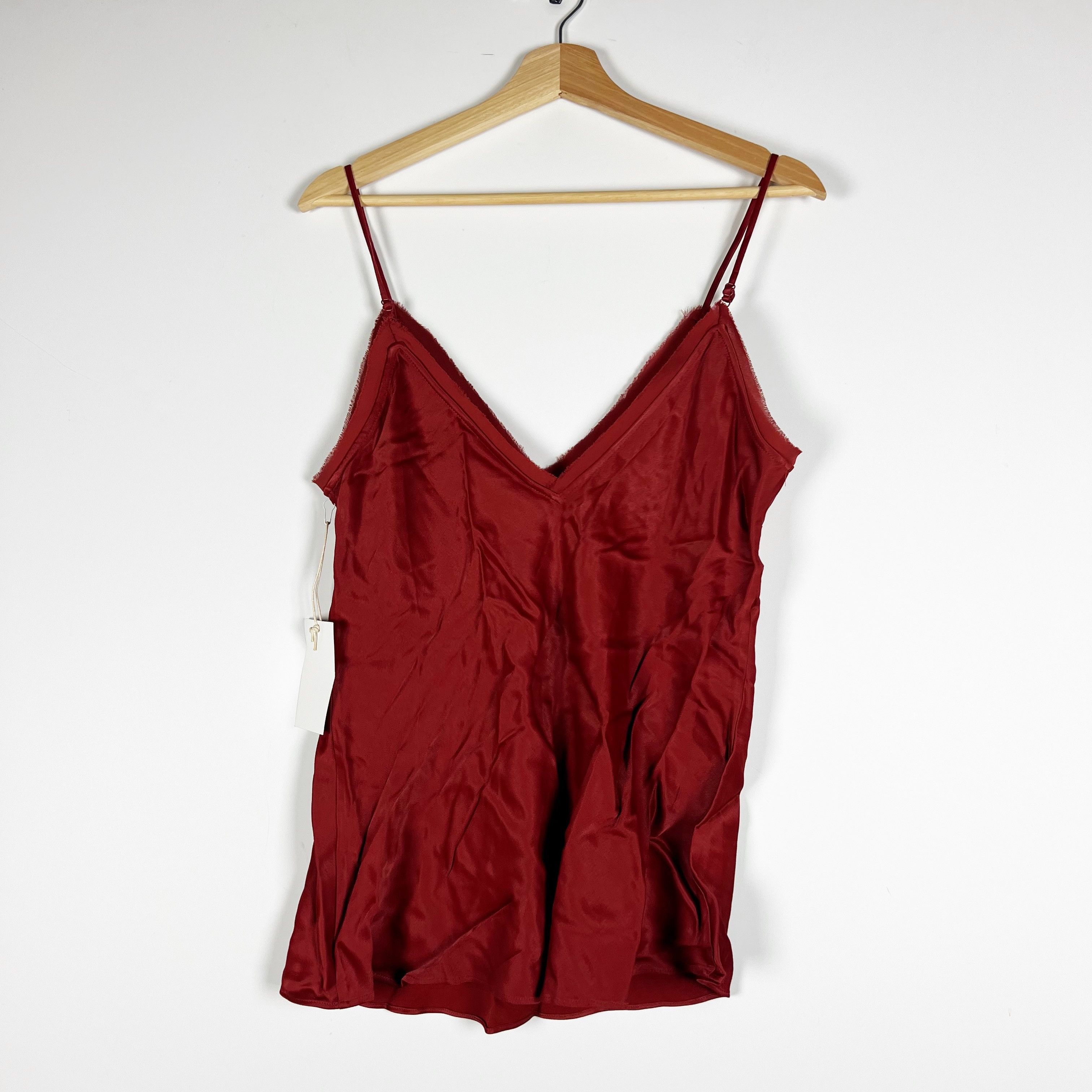 Frame NEW Frame Satin Lounge Frayed Edge Hem Size L / US 10 / IT 46 - 4 Thumbnail