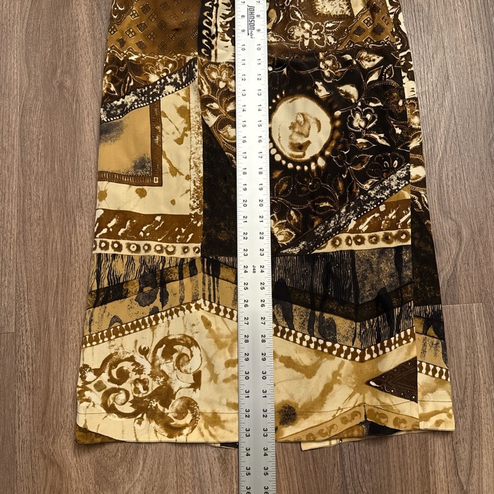 Max Mara Max mara Elegant Patchwork brown, and tan button front skirt Size 30" / US 8 / IT 44 - 7 Thumbnail