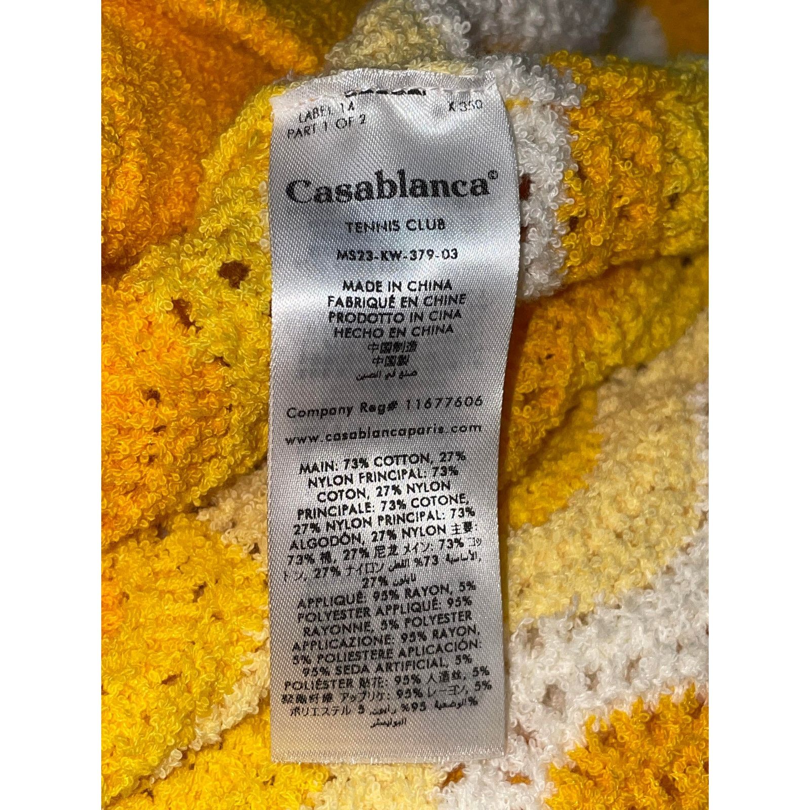 Casablanca Casablanca Towel Yellow Stripe Set Size US XS / EU 42 / 0 - 3 Thumbnail
