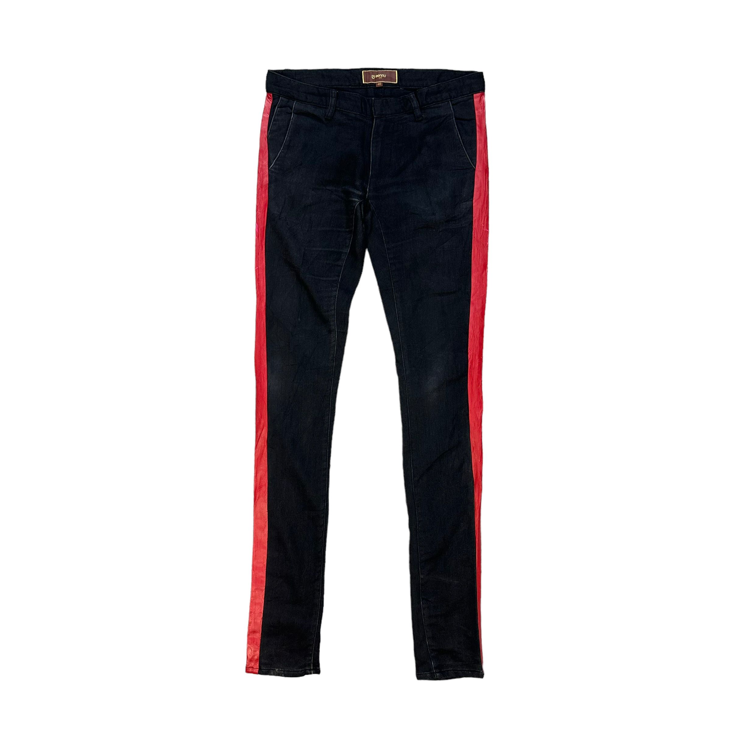 Japanese Brand BENNU JAPAN RED LINE SKINNY FIT PANT #7905-189 Size US 32 / EU 48 - 2 Thumbnail