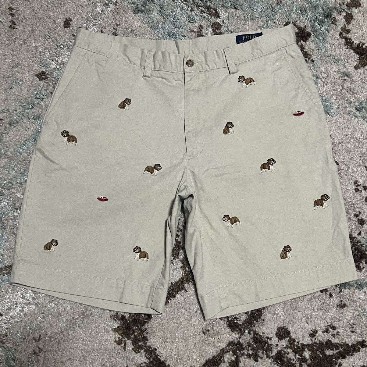 Polo Ralph Lauren Polo Ralph Lauren Bulldog Khaki Shorts Classic Fit 33 Size US 33 - 1 Thumbnail