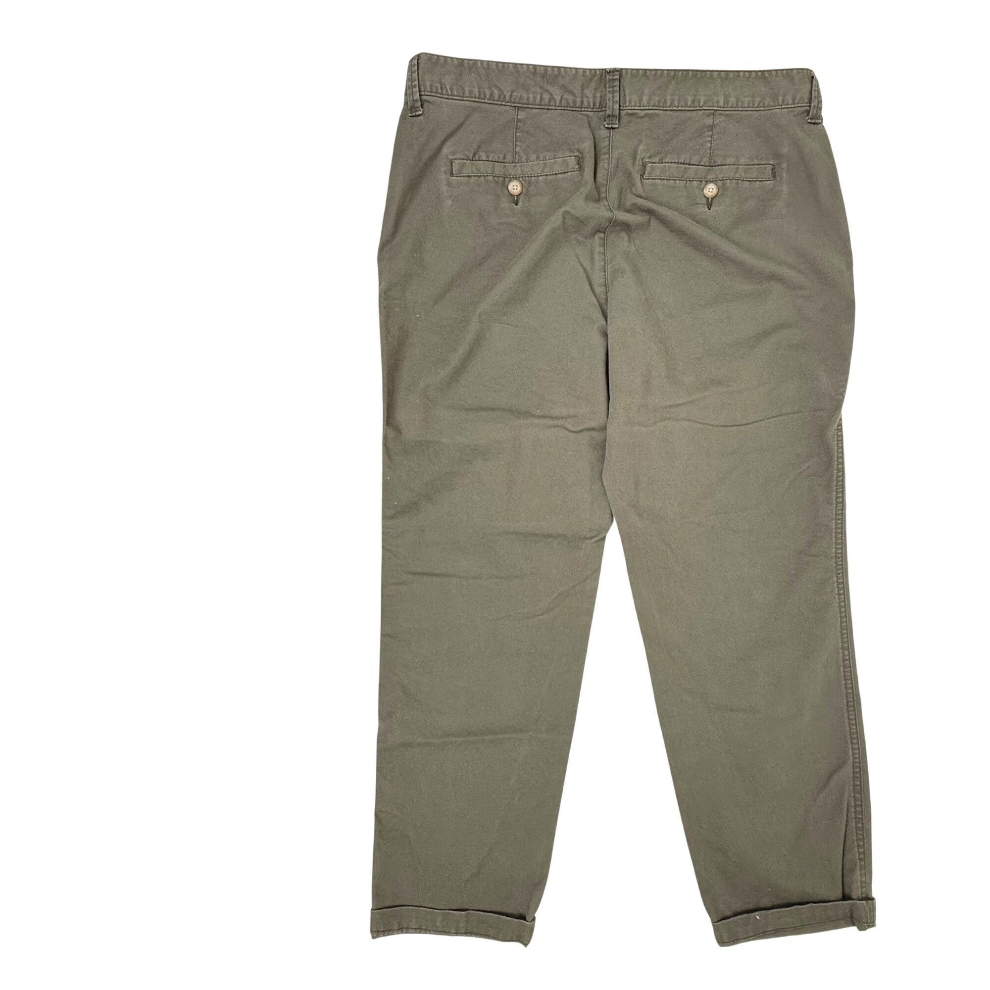 Gap Khakis by Gap Girlfriend Khaki Pants Olive Size 10 Size 35" - 3 Thumbnail