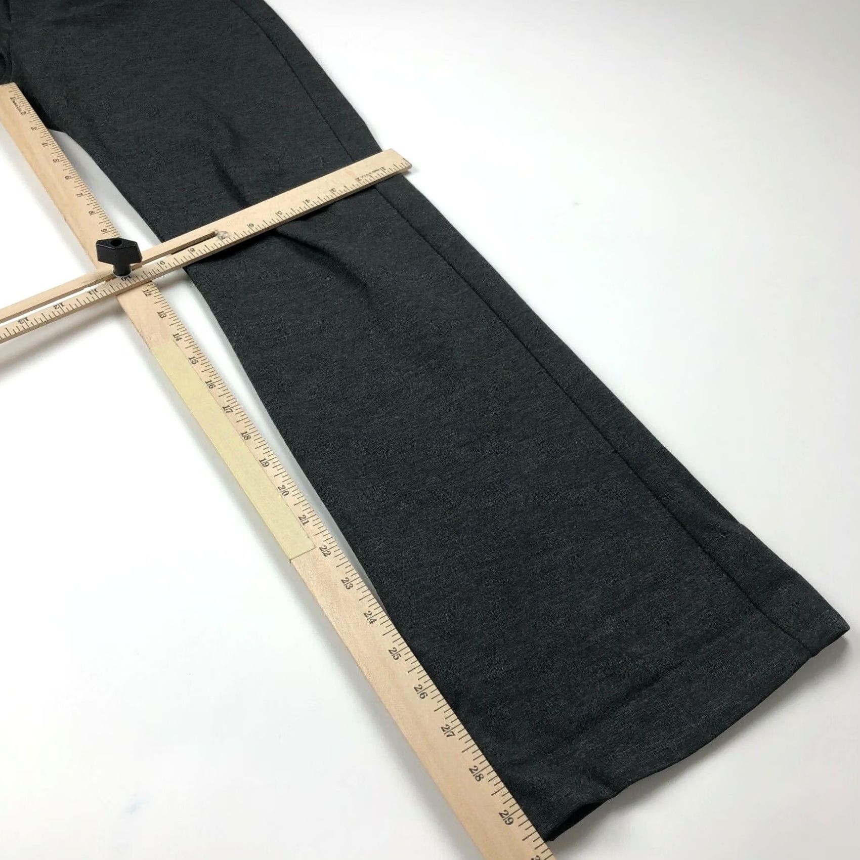 NYDJ VINTAGE NYDJ Trouser Pants Lounge Womens Petite 4P 31W 30L Gray Stretch Zip Mid Rise Inseam 30 Men? Size 24" / US 00 / IT 34 - 3 Thumbnail