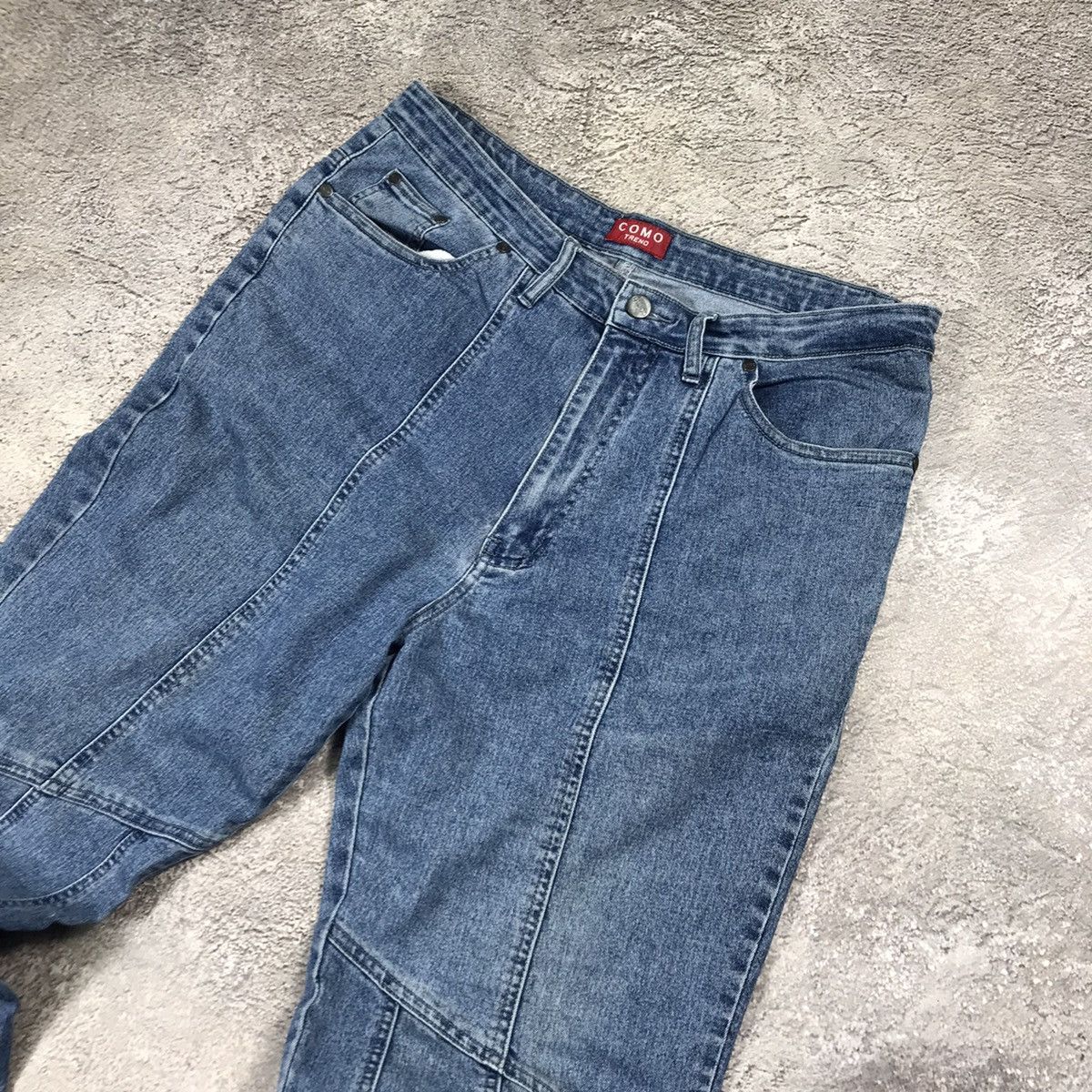 Vintage Vintage 90s Flared Jeans Distressed Thrashed Streetwear Y2K Size US 32 / EU 48 - 4 Thumbnail