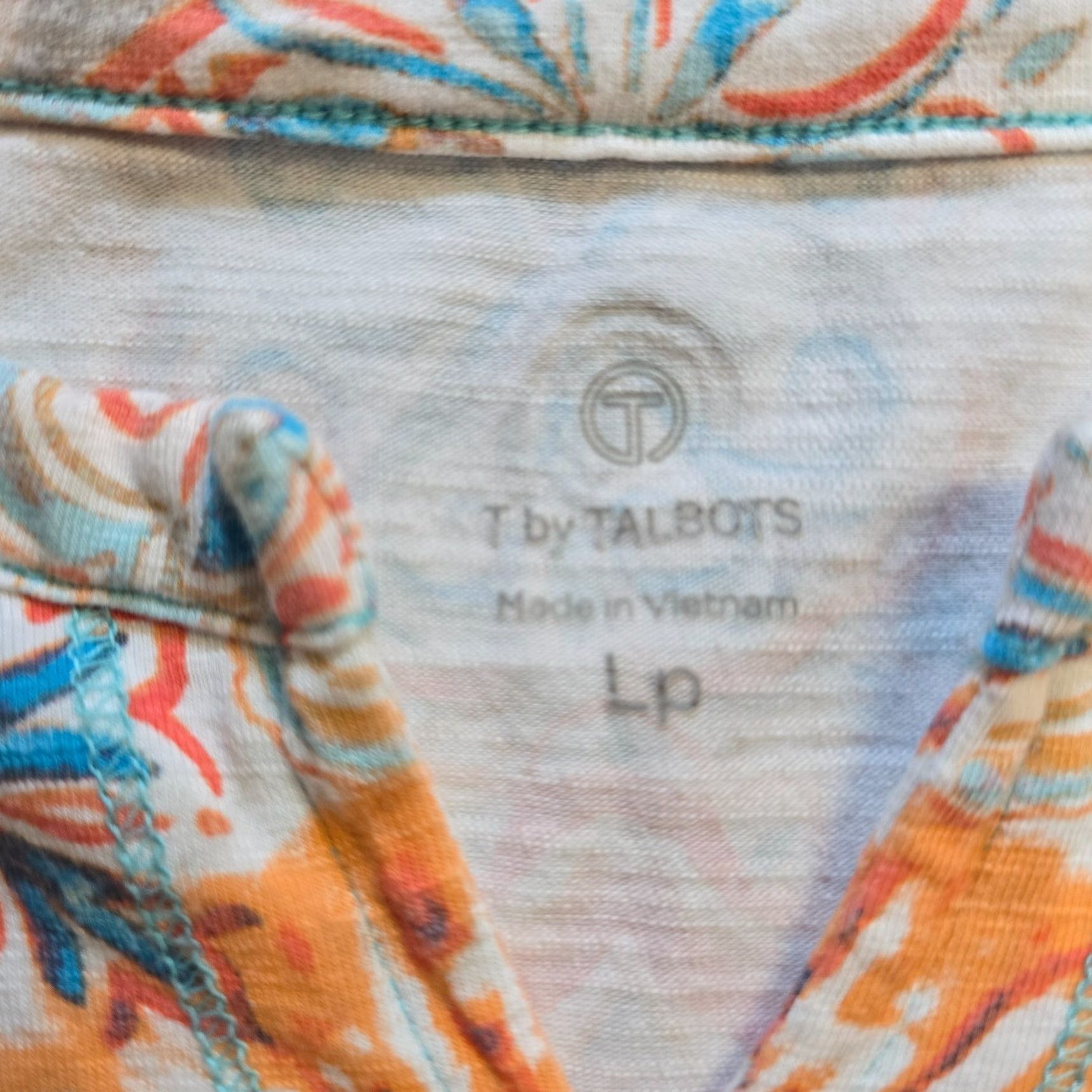 Talbots Talbots Blouse Womens Size L Petite Orange 3/4 Sleeve Stretch Casual Capsule Shirt Womens Size L / US 10 / IT 46 - 5 Thumbnail