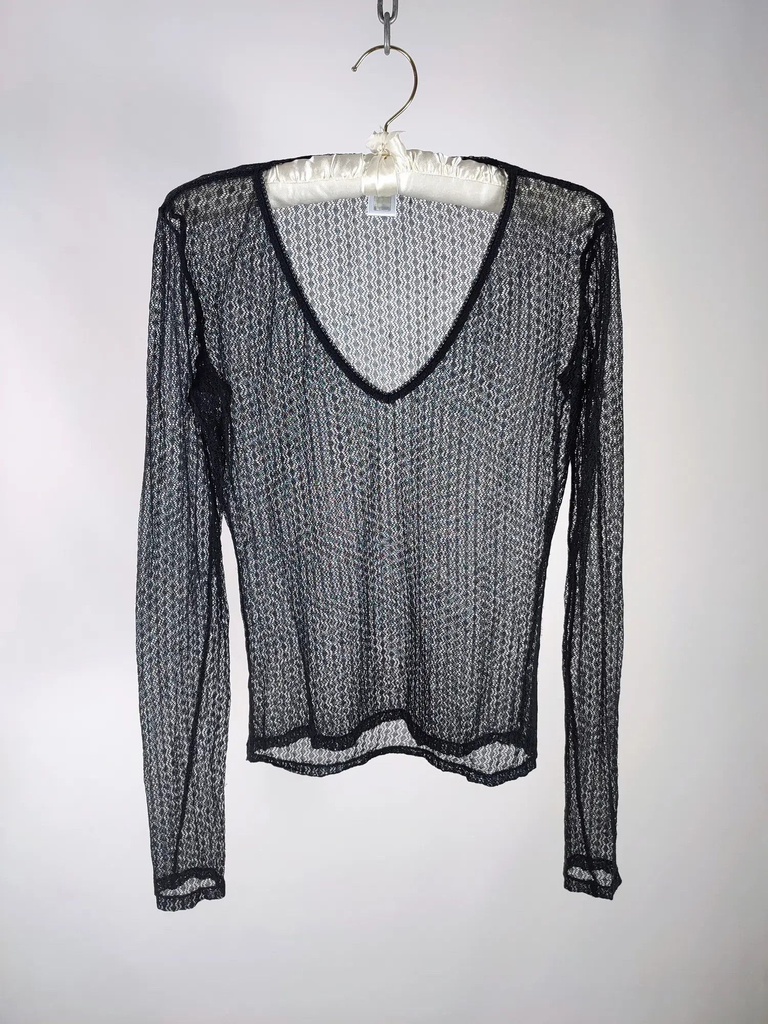 Dolce & Gabbana Dolce Gabbana Sheer Mesh Lace Vintage Top Shirt Size M / US 6-8 / IT 42-44 - 1 Thumbnail