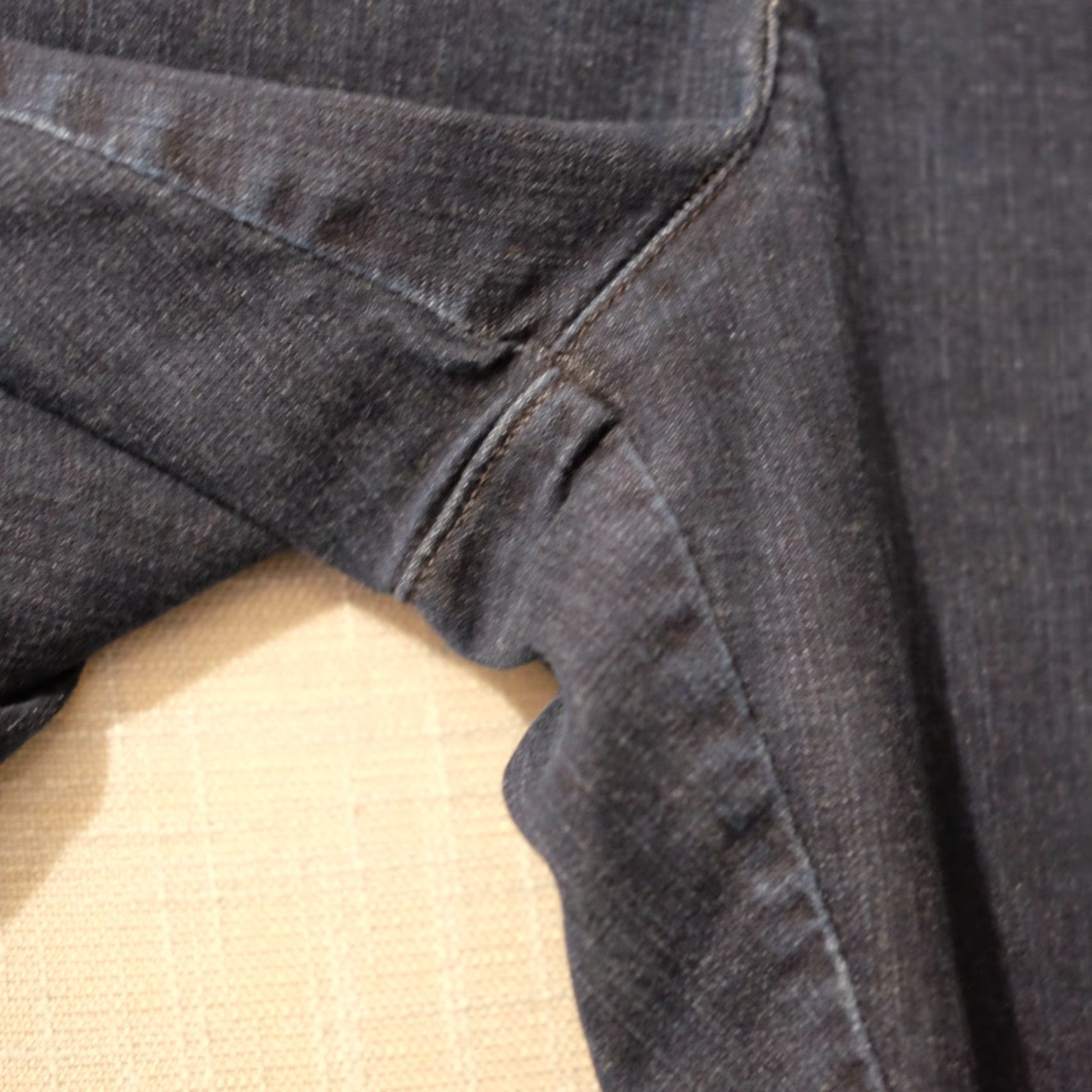 Lee Lee Natural Fit Jeans Dark Blue Straight Lag Pull On Womens 18M #A3-24 Size 40" / US 18 - 4 Thumbnail
