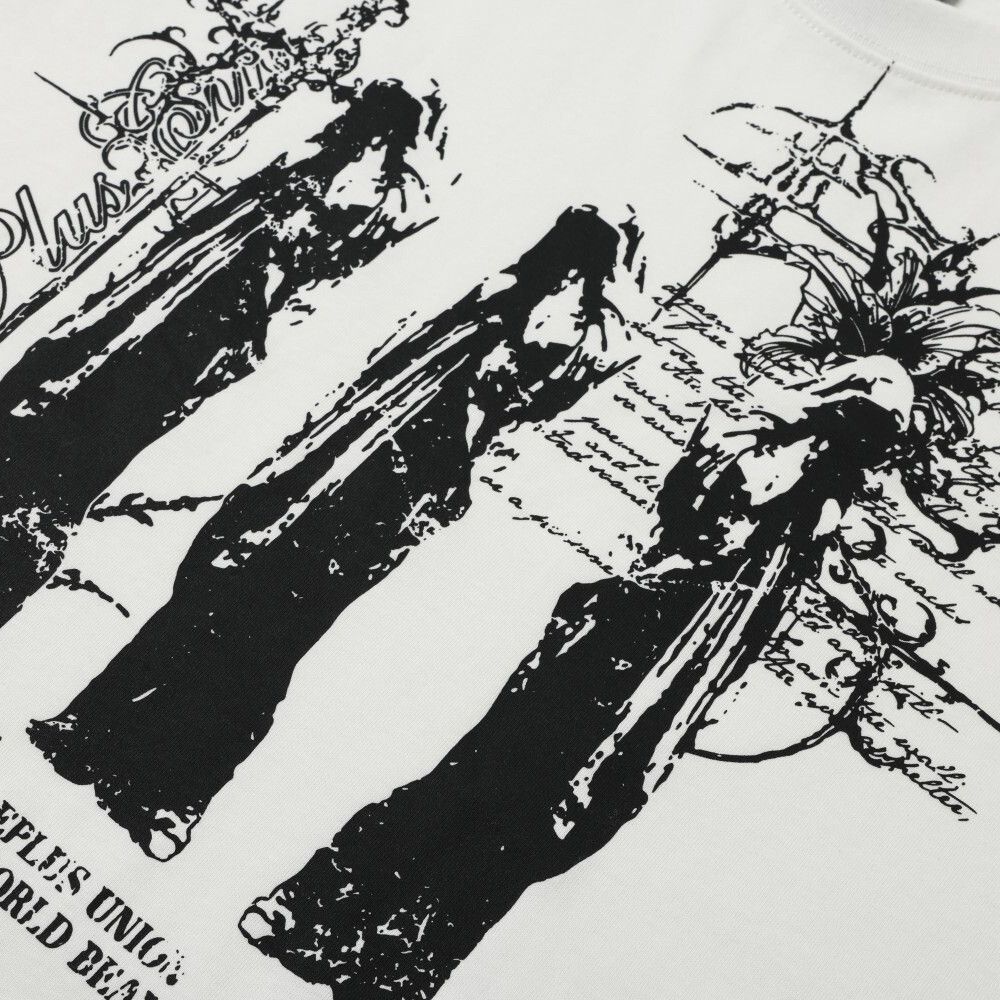 Japanese Brand Men's Loose Casual Short-Sleeve T-Shirt with Character Print Size US M / EU 48-50 / 2 - 3 Thumbnail