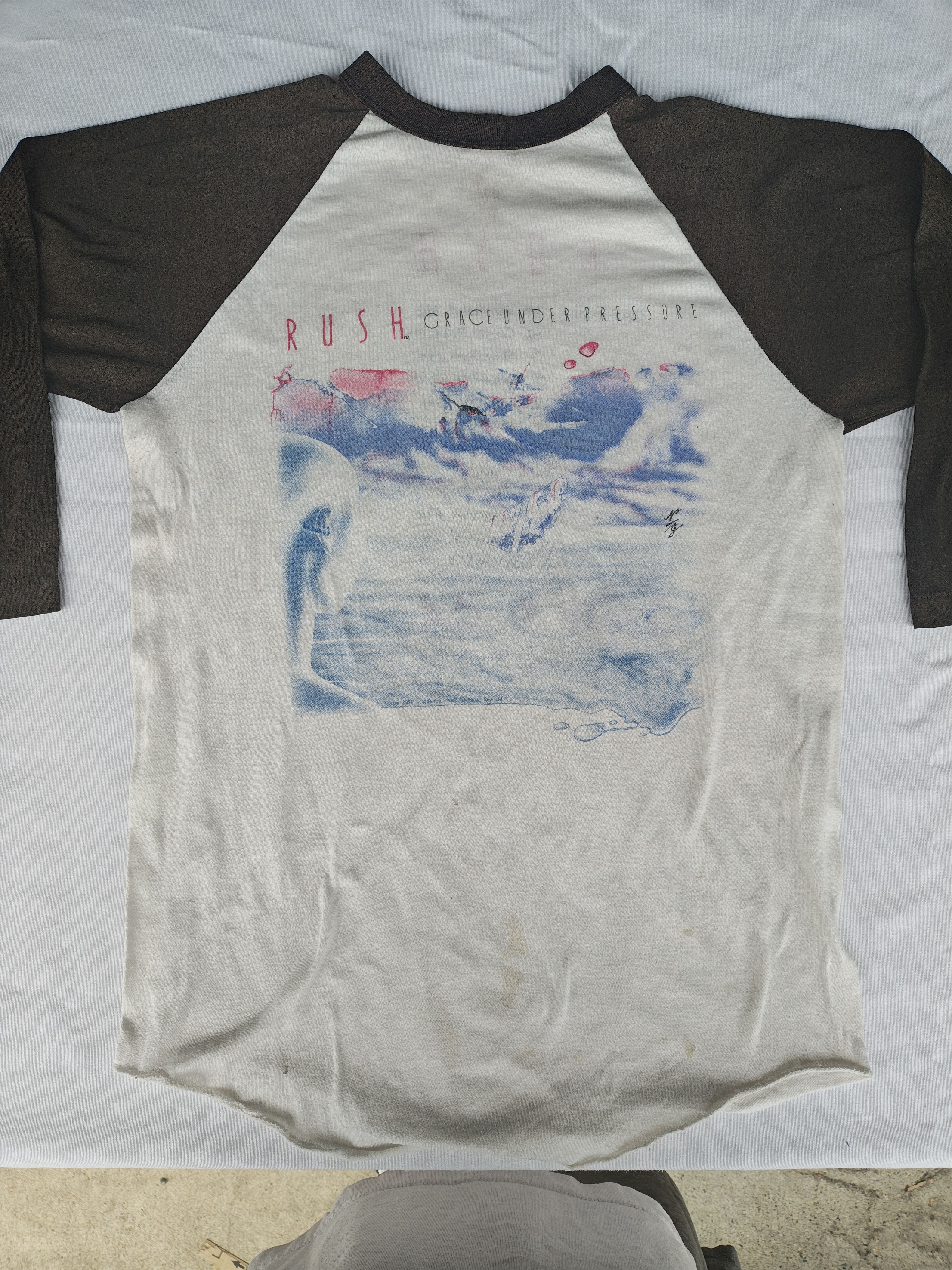 Vintage 1984 RUSH Tour Raglan - MSG NYC - Original Owner - M Size US M / EU 48-50 / 2 - 1 Thumbnail