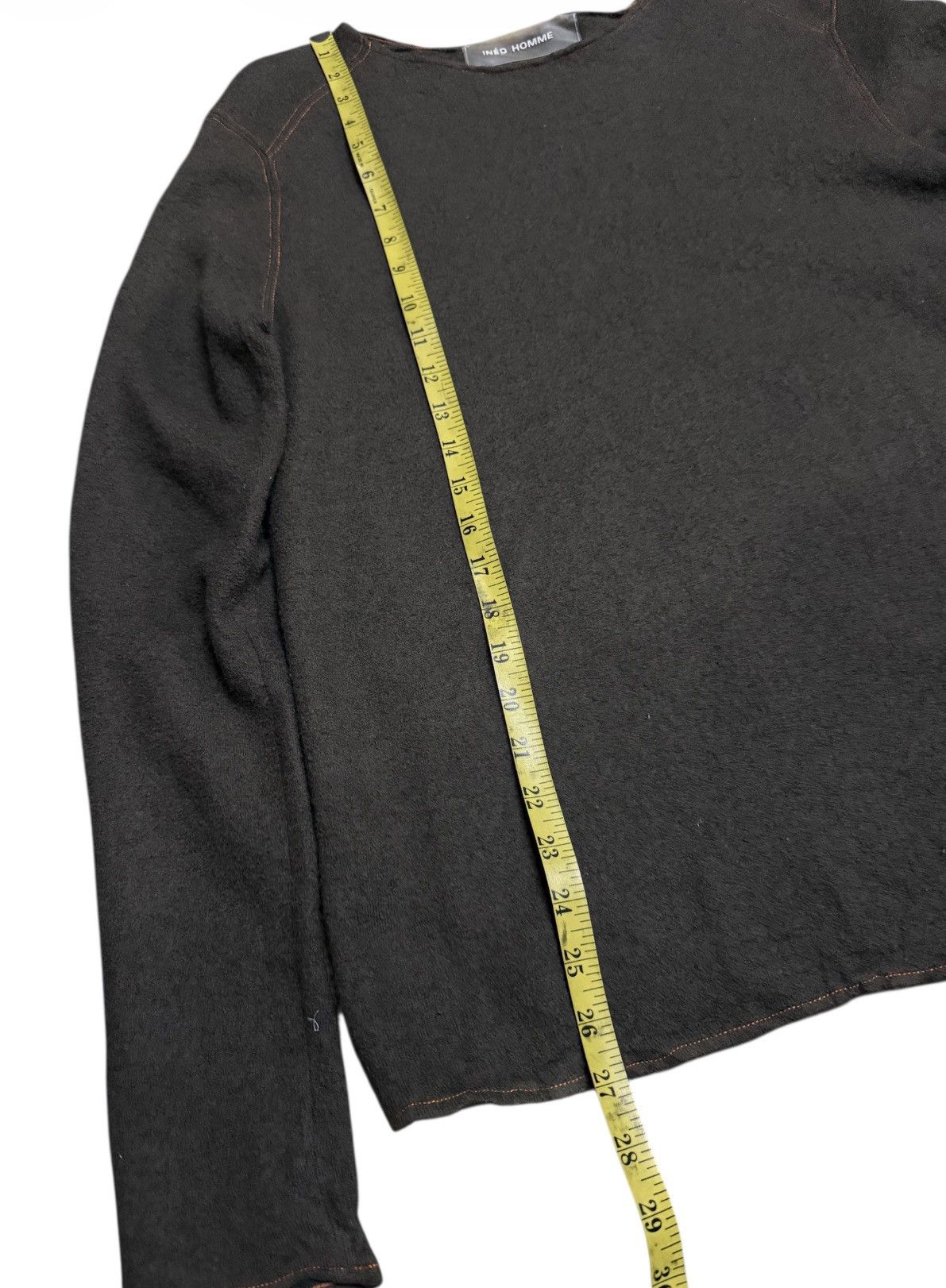 Yohji Yamamoto INED HOMME Wool Rib Knit Brown Size US M / EU 48-50 / 2 - 6 Thumbnail