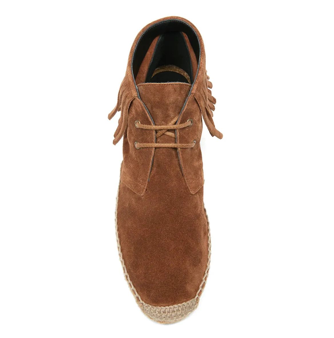 Saint Laurent Paris o1b1hav110824 Mid-Top Espadrilles Suede Boots in Brown Size US 8 / IT 38 - 4 Thumbnail