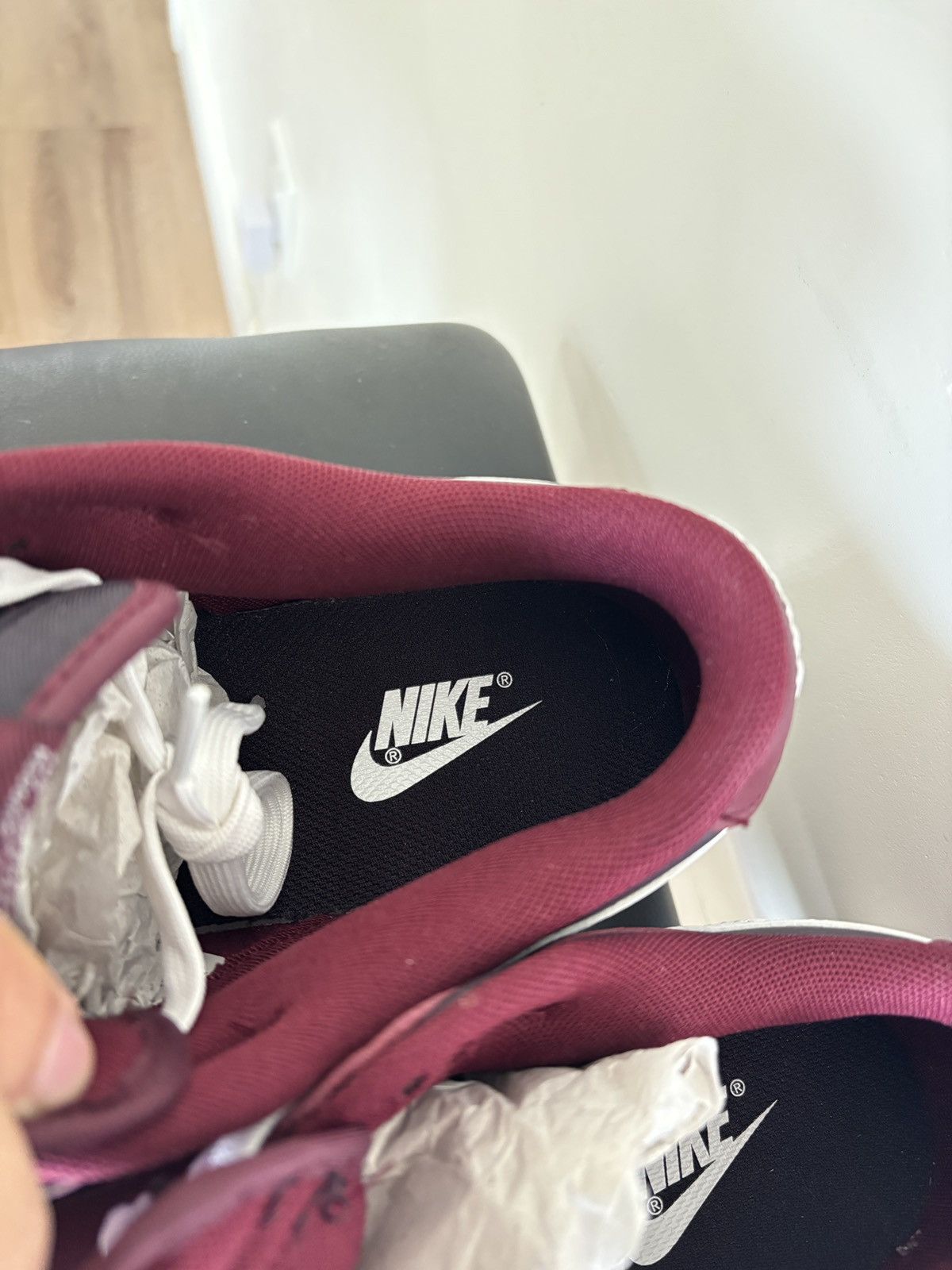 Nike Nike Dunk Low Dark Beetroot Size US 11 / EU 44 - 4 Thumbnail