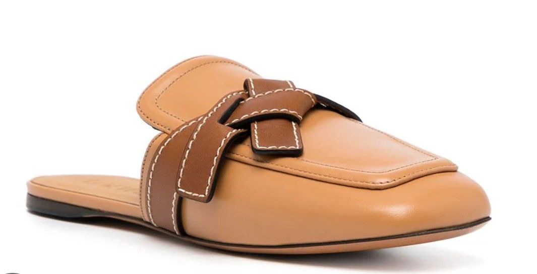 image of Loewe Leather Gate Mule Shoess Shoes in Brown Tan, Women's (Size 7)