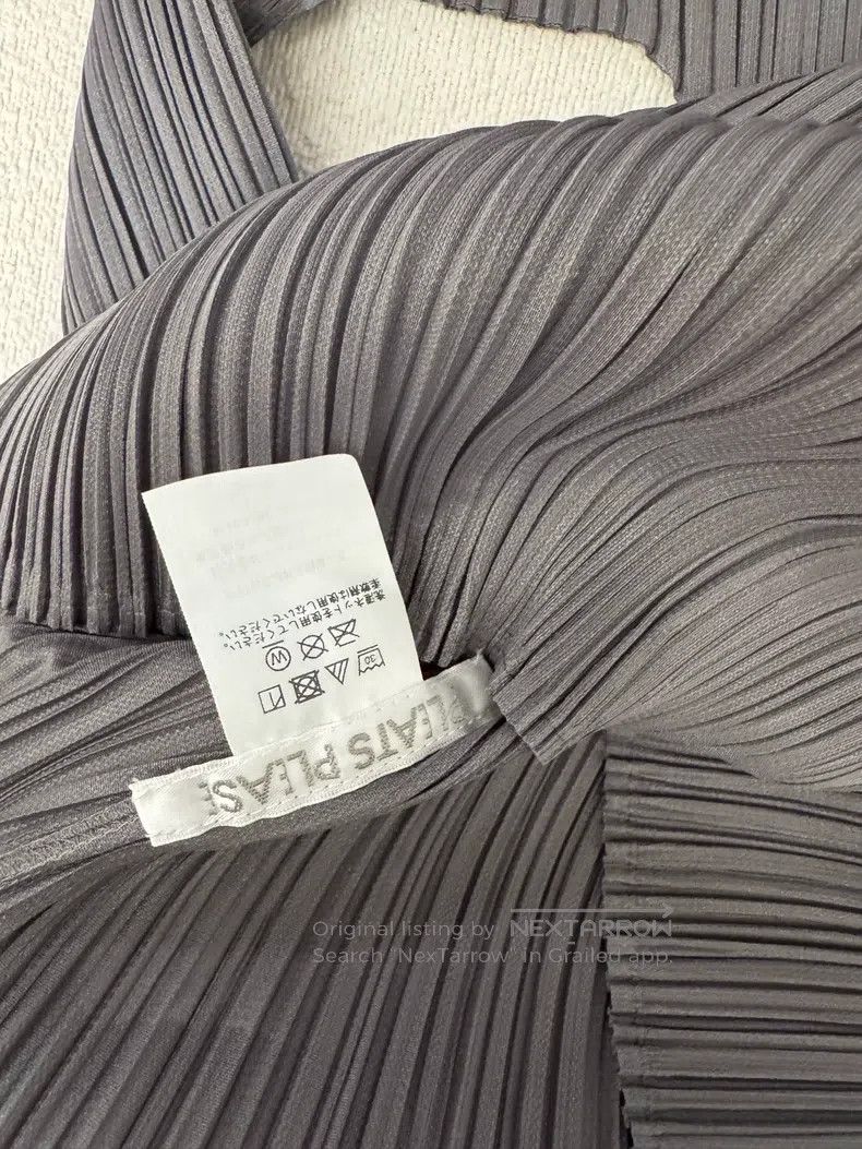 Issey Miyake Issey Miyake Dark Gray Basic Ruched Stand-Collar Long-Slee Size XXL / US 16-18 / IT 52-54 - 2 Thumbnail