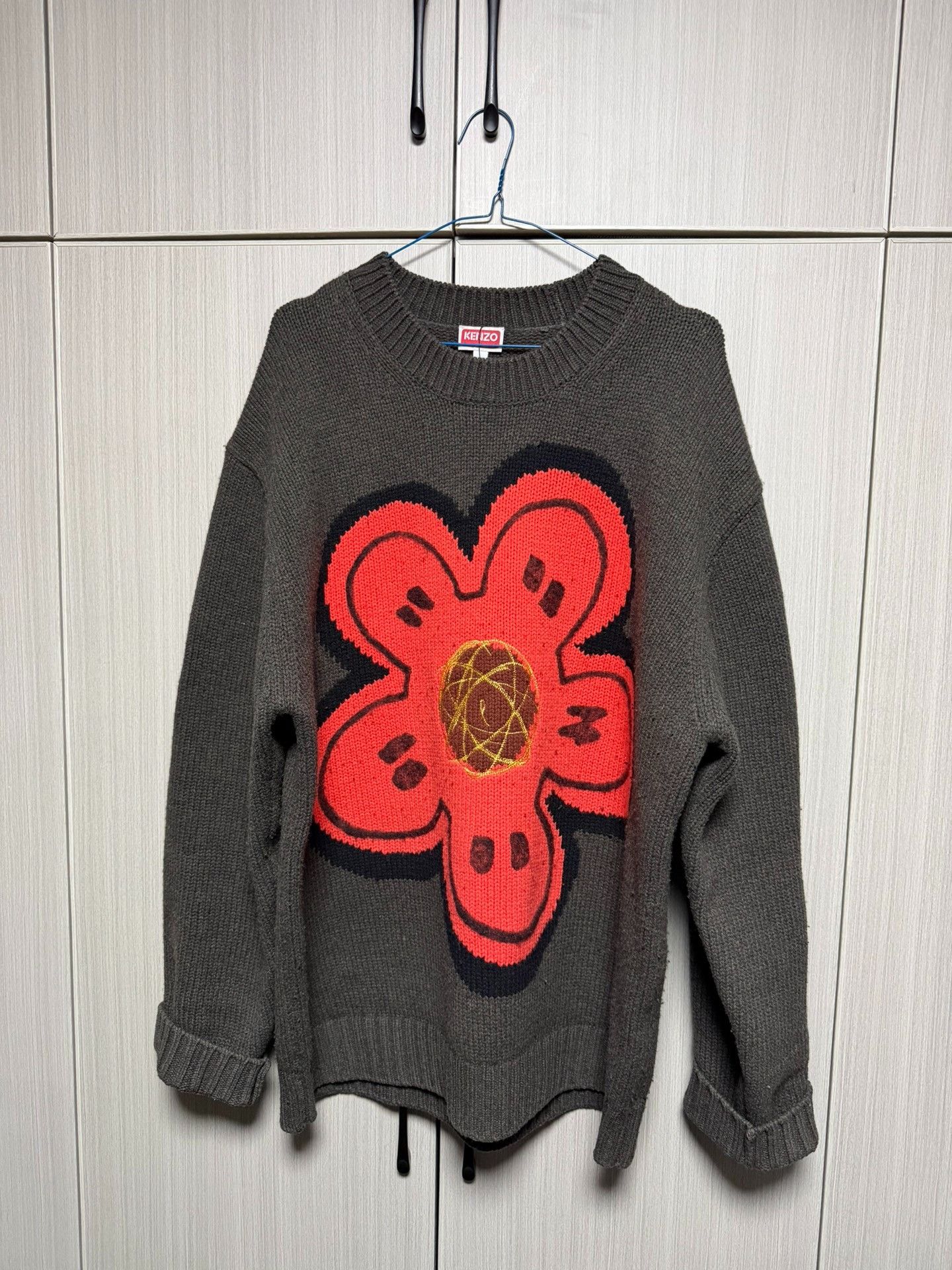 Kenzo Kenzo Collab Embroidered Green Sweater XL Women Size XL / US 12-14 / IT 48-50 - 1 Thumbnail