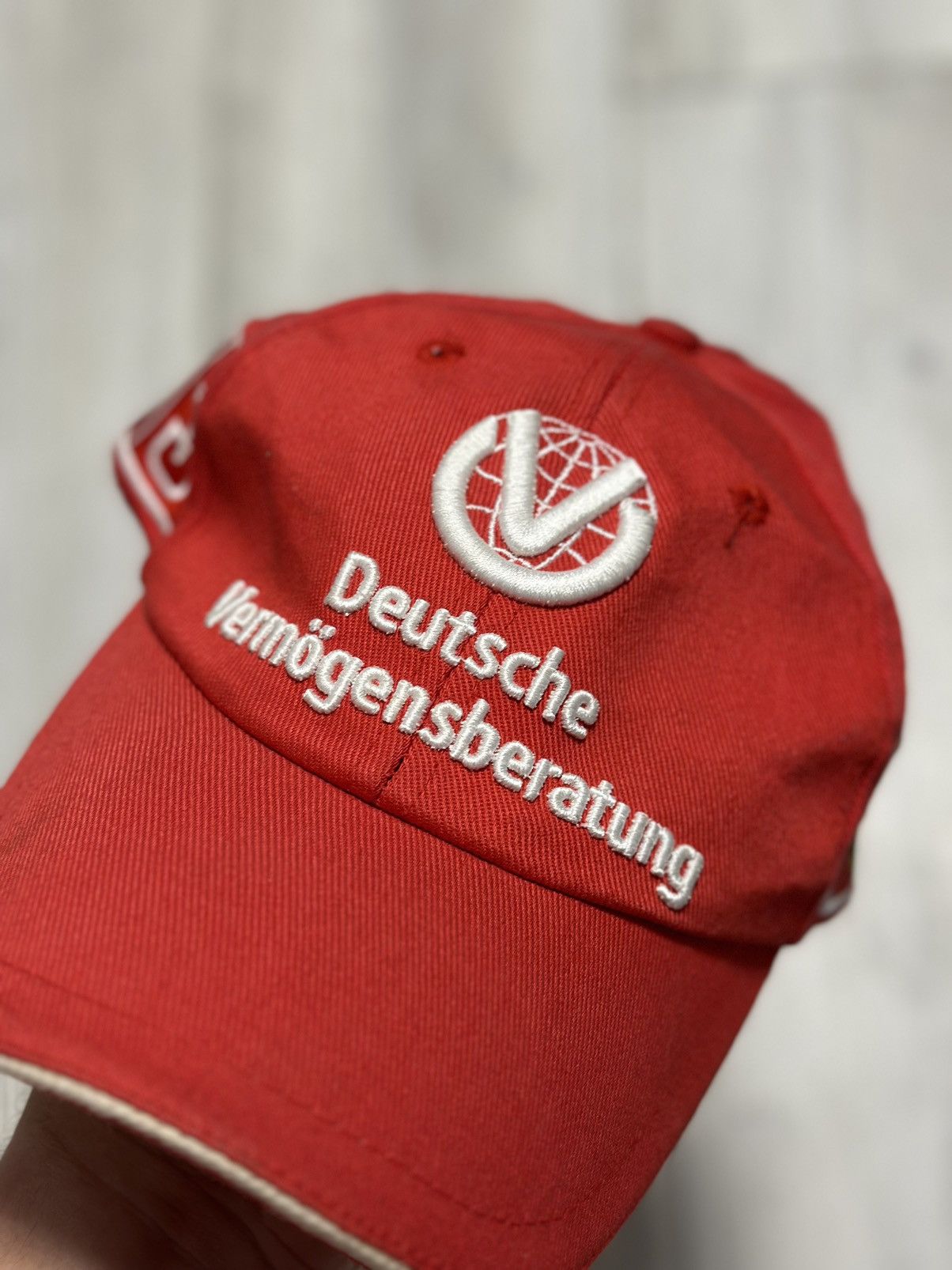 Vintage Vintage Ferrari F1 Cap Hat Michael Schumacher Deutsche Size ONE SIZE - 5 Thumbnail