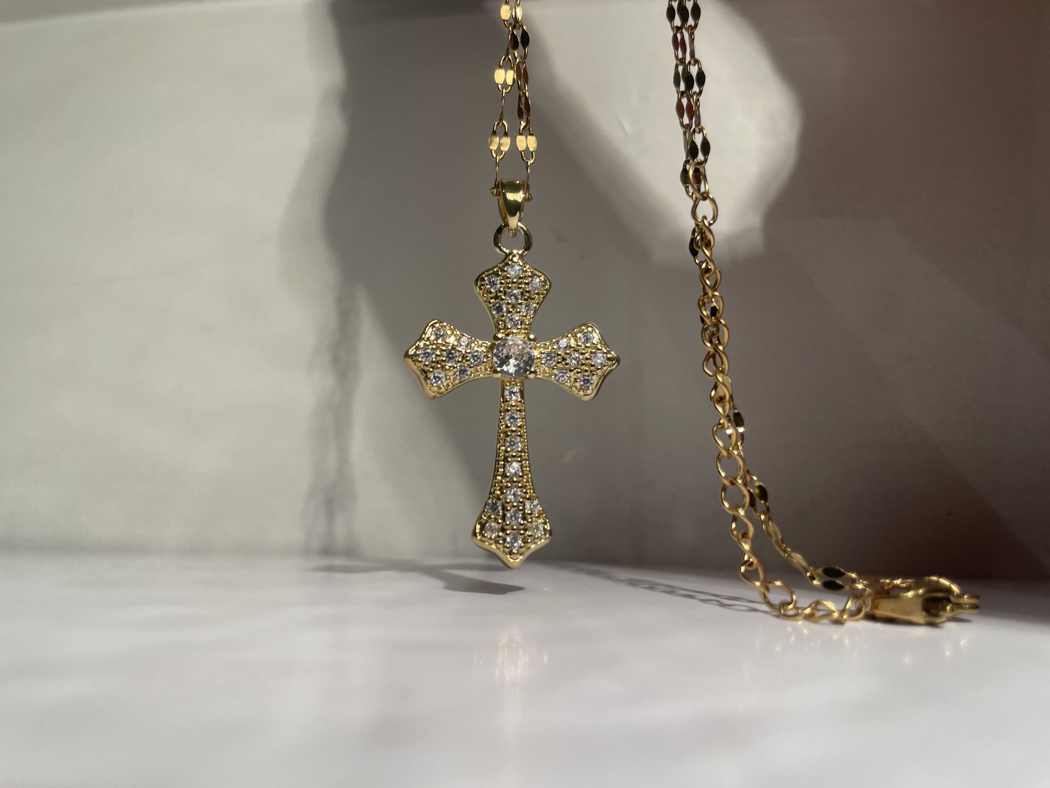 Other Gold Cross Necklace Size ONE SIZE - 1 Thumbnail