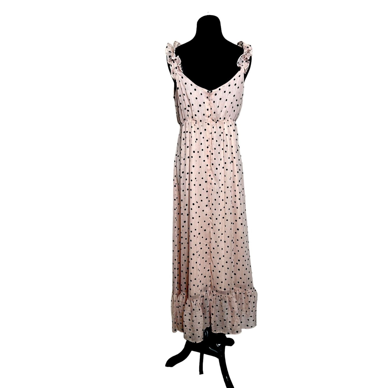 Madewell Madewell Polka Dots Ruffle Straps Maxi Dress Size 4 Size S / US 4 / IT 40 - 15 Thumbnail