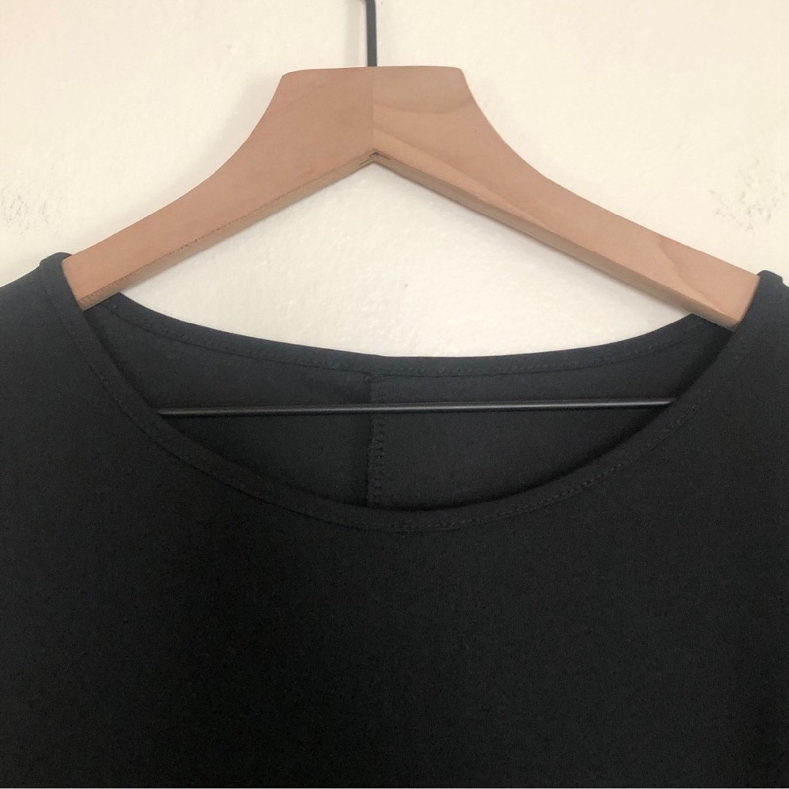 Other Classy Black Sheer Pearl Beaded Dot Mesh Mini Dress Size XL / US 12-14 / IT 48-50 - 6 Thumbnail