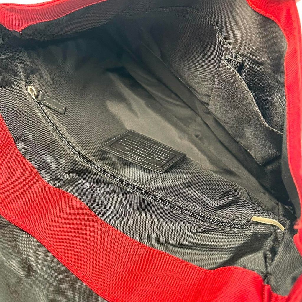 Coach 2012 Coach red and black nylon messenger bag Size ONE SIZE - 8 Thumbnail