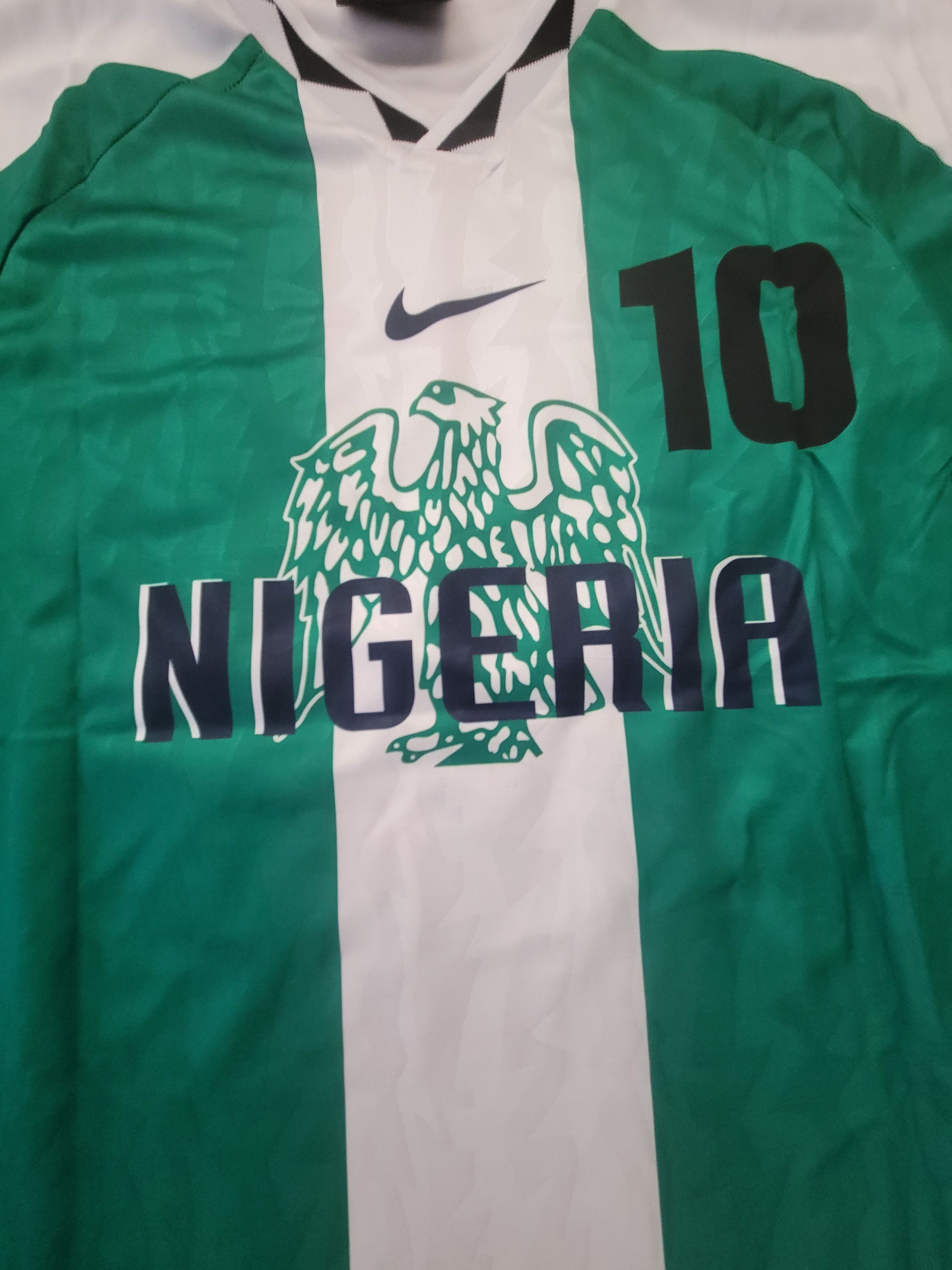 Other Okocha 10 Nigeria home 1996 Jersey vintage football shirt Size US L / EU 52-54 / 3 - 3 Thumbnail