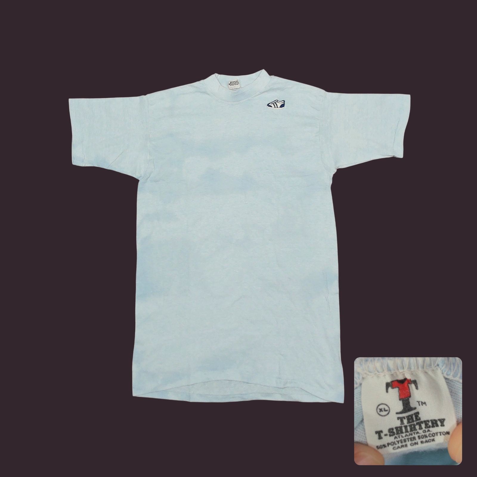 Vintage Vintage 70s The T-Shirtery 50/50 Single Stitch Ombre Blank Size L / US 10 / IT 46 - 1 Thumbnail